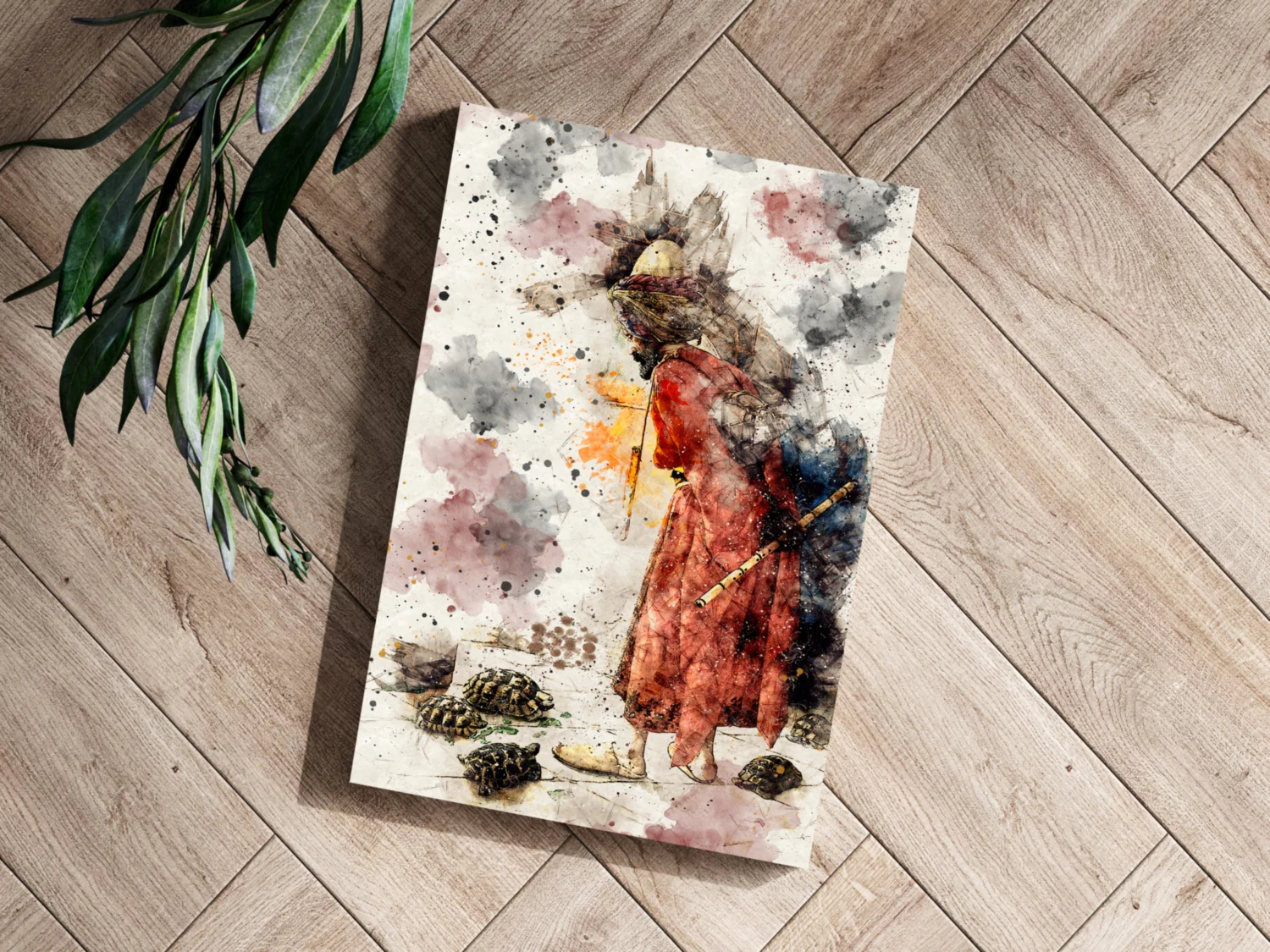 The Tortois Trainer Aluminum Print - Image 3