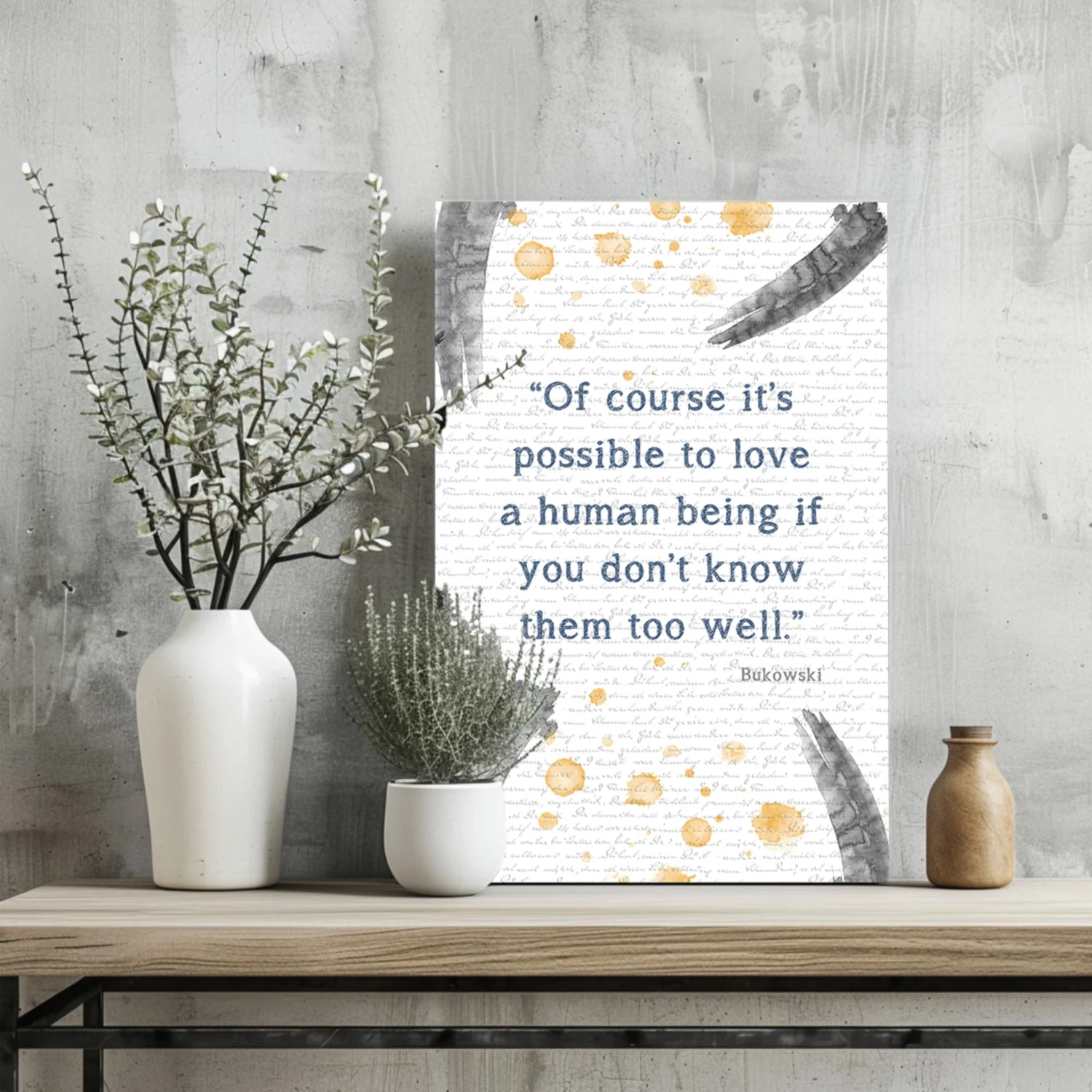 Bukowski Aluminum Print - Image 2