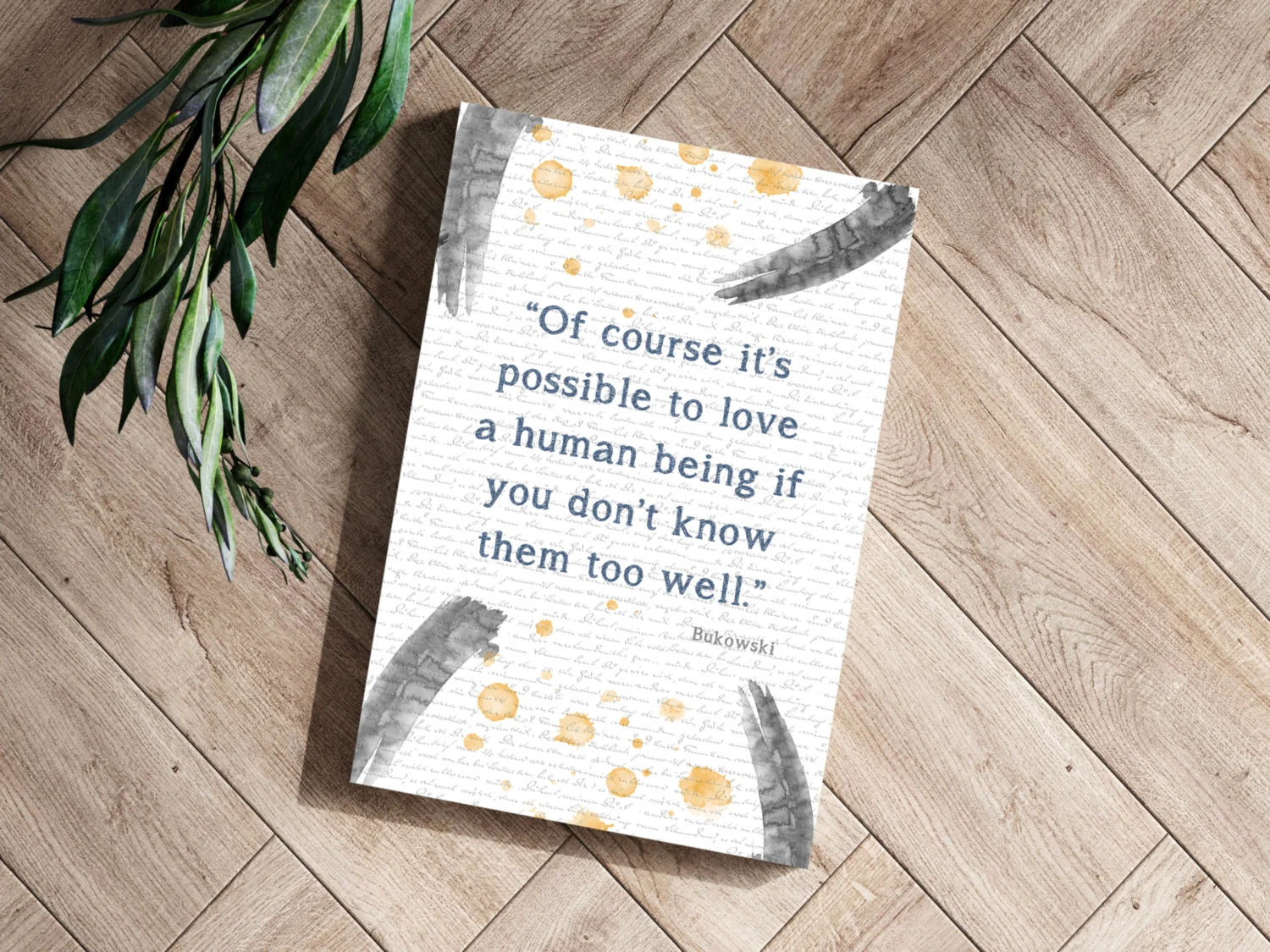 Bukowski Aluminum Print - Image 3