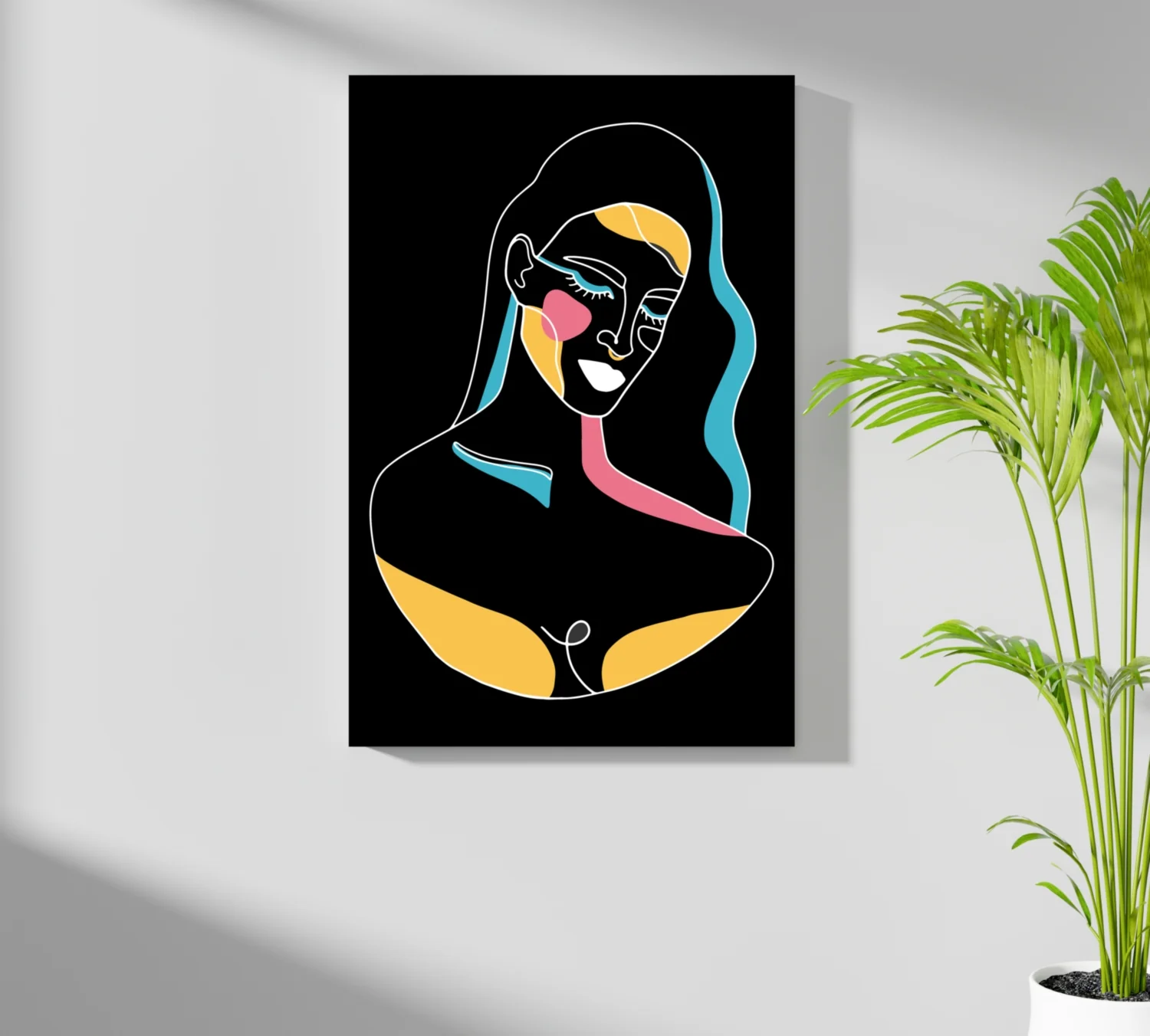 Line Art V1 Aluminum Print - Image 7
