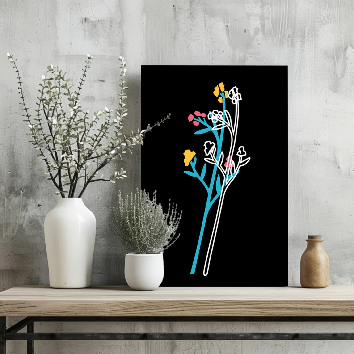 Line Art V7 Aluminum Print - Image 2