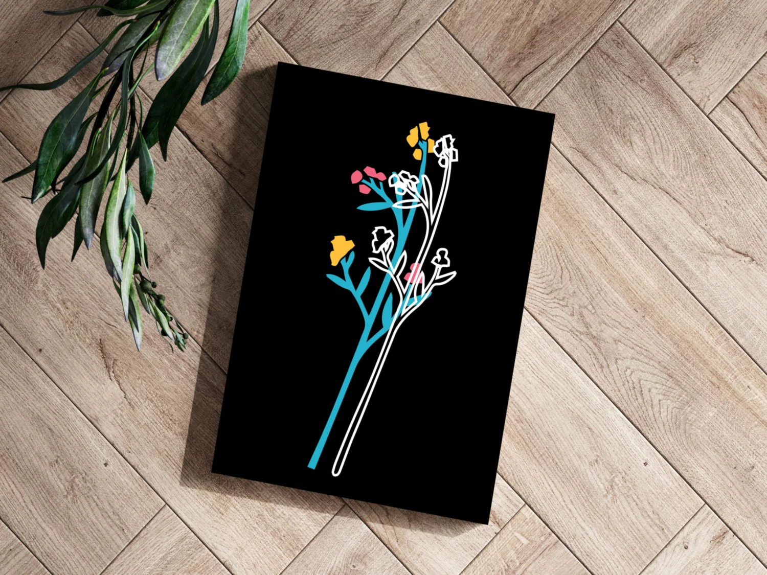 Line Art V7 Aluminum Print - Image 3
