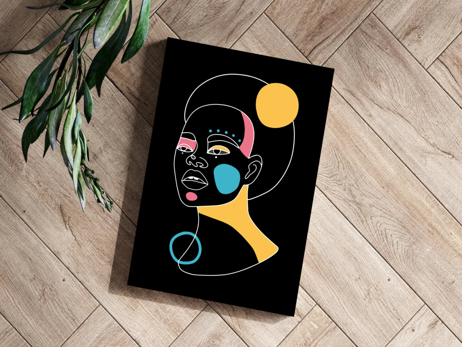 Line Art V12 Aluminum Print - Image 3