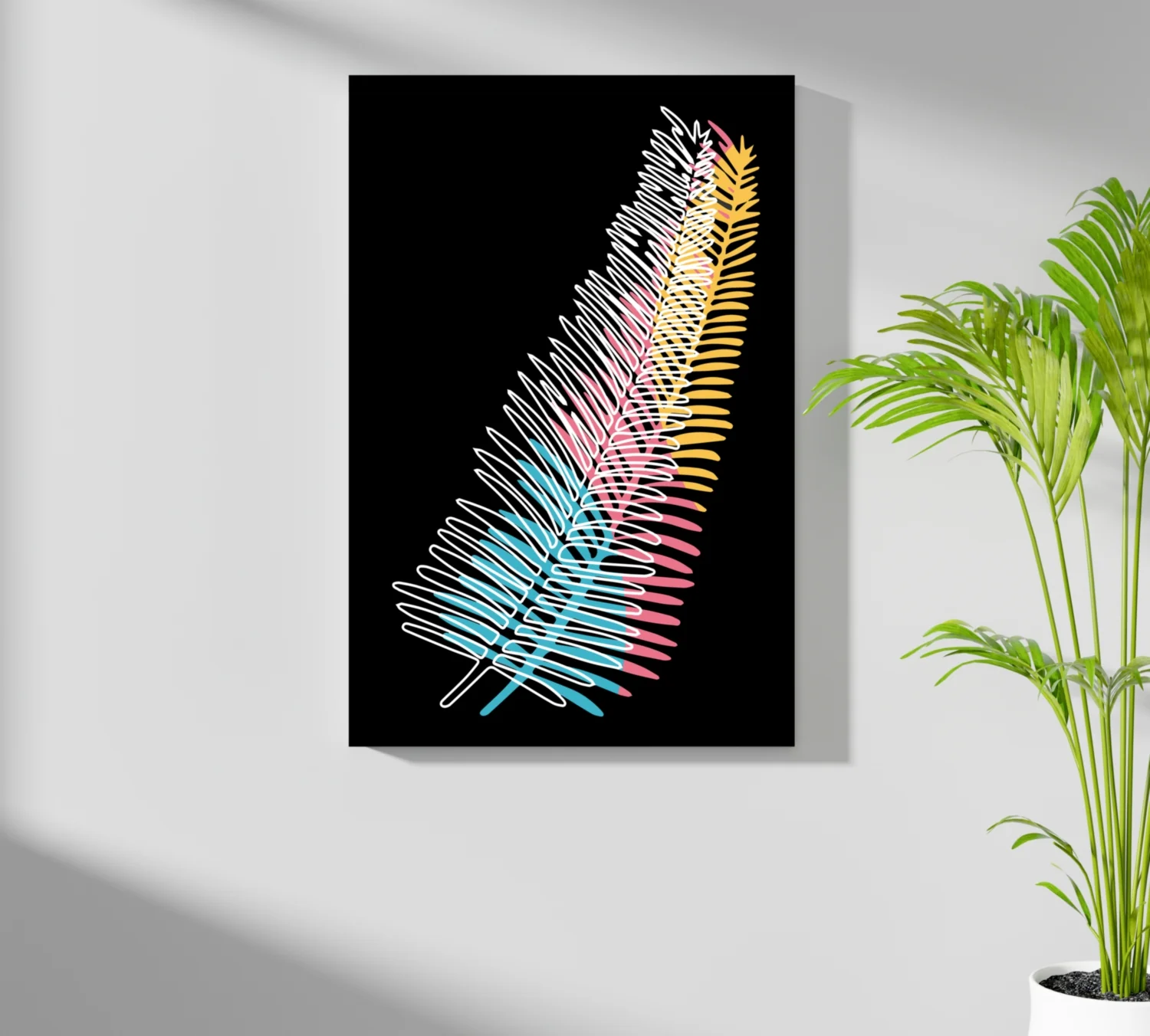 Line Art V14 Aluminum Print - Image 7