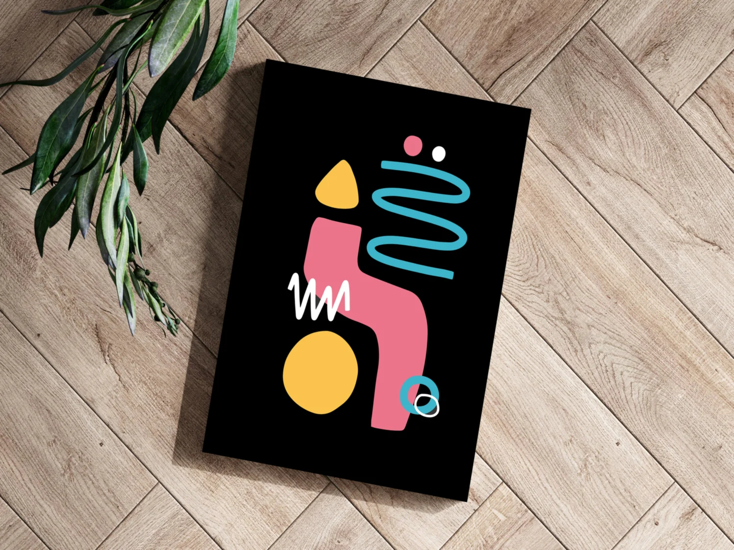Line Art V15 Aluminum Print - Image 3