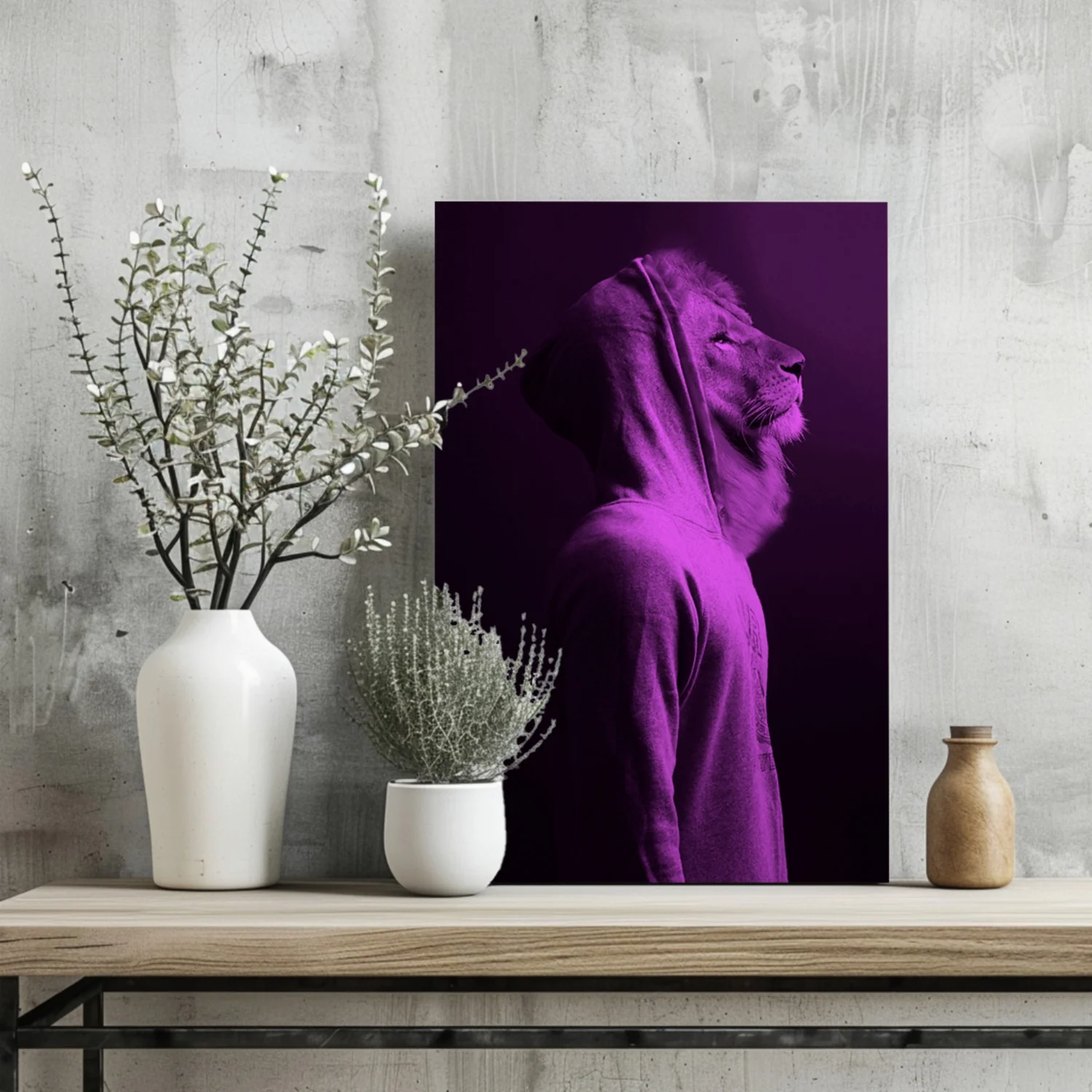 Lion Aluminum Print - Image 2