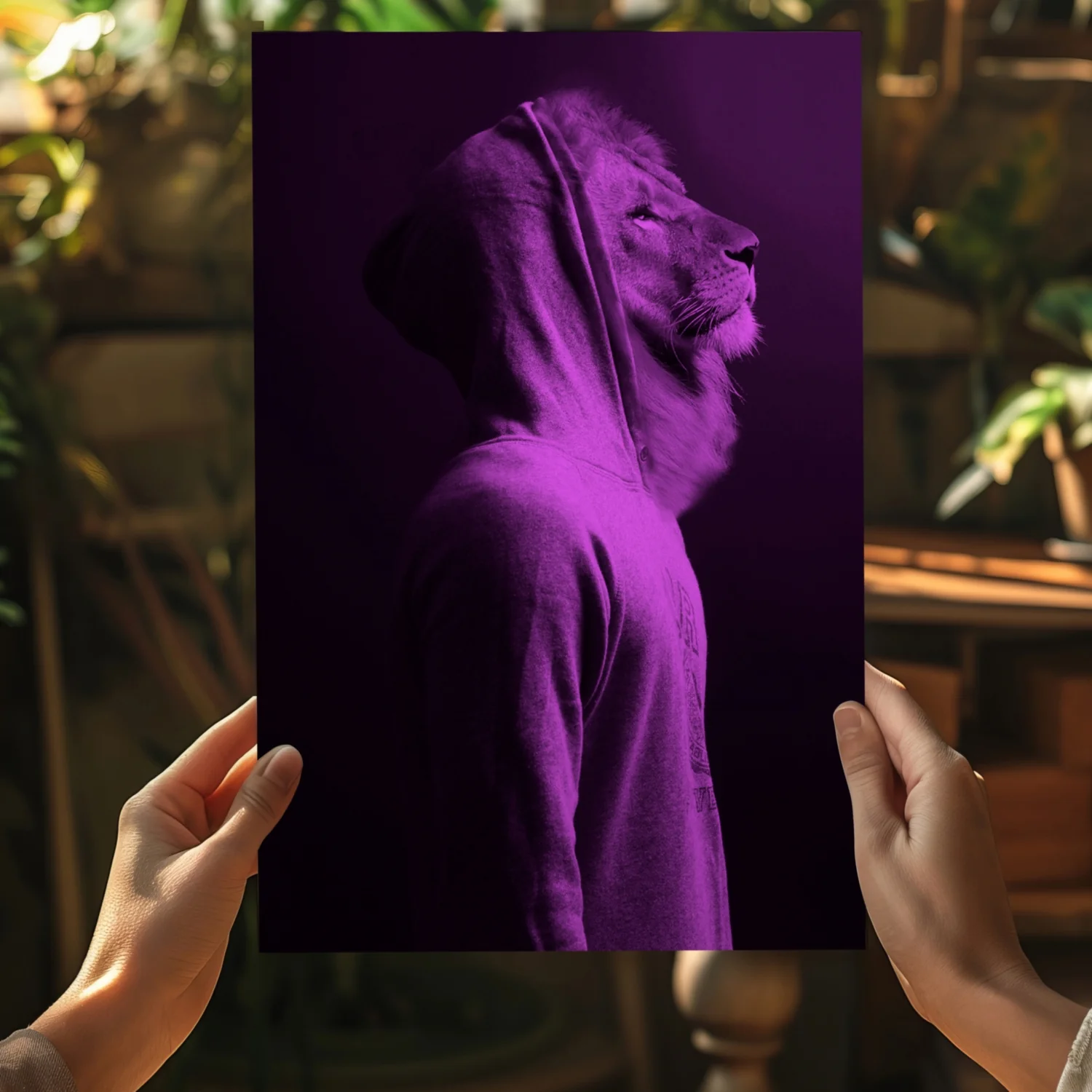 Lion Aluminum Print - Image 5