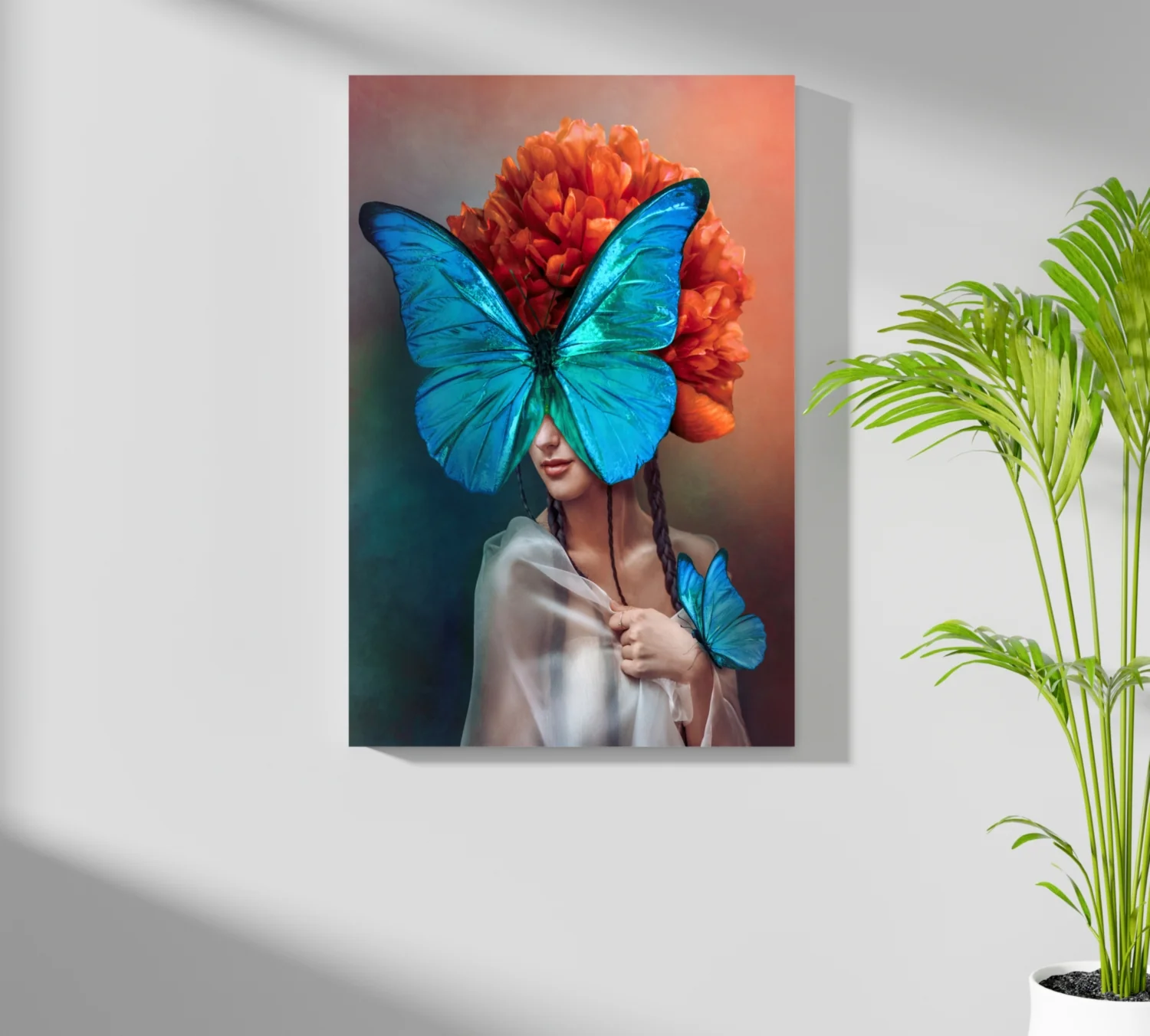 Butterfly Woman Aluminum Print - Image 7