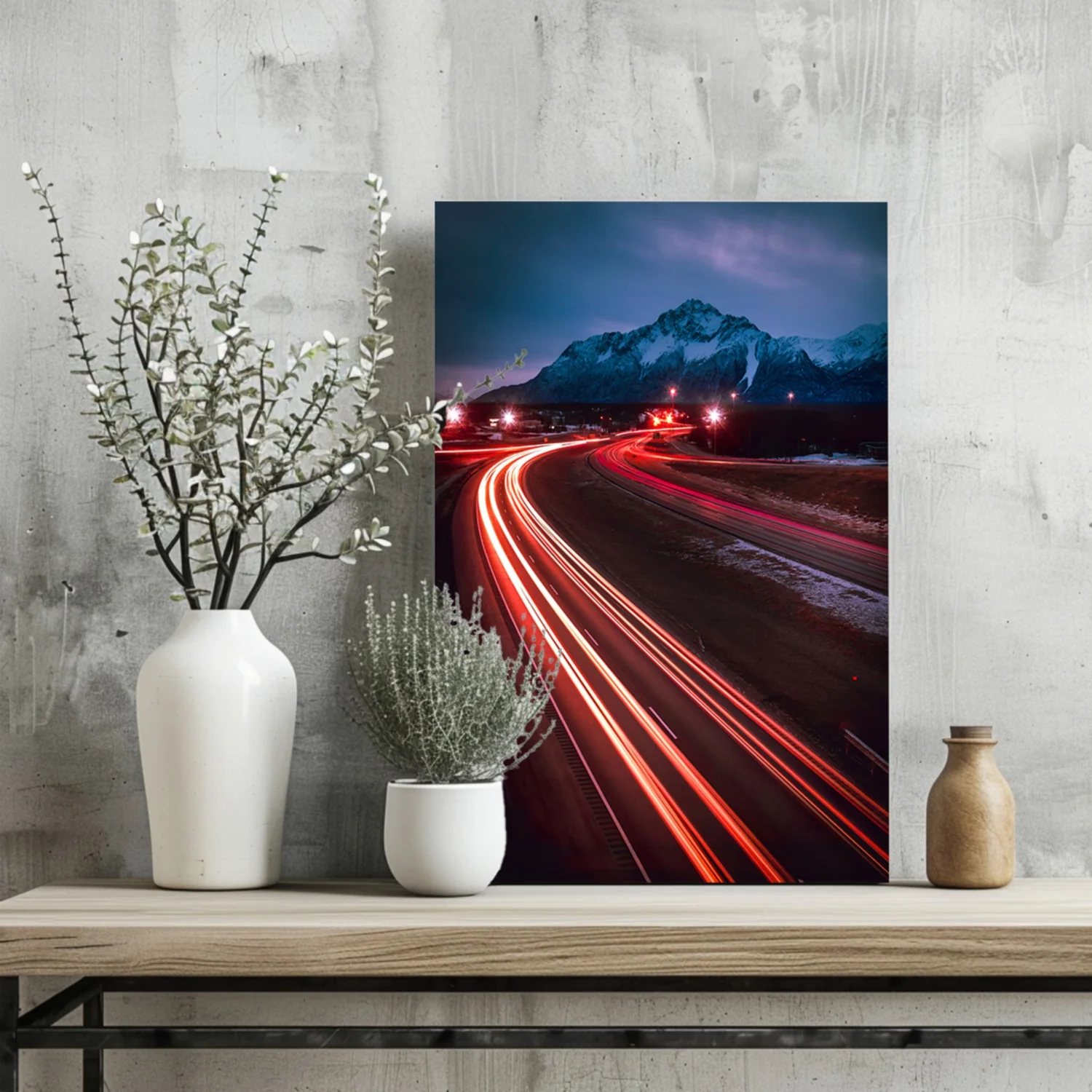 Lights in Traffic Aluminum Print - Image 2