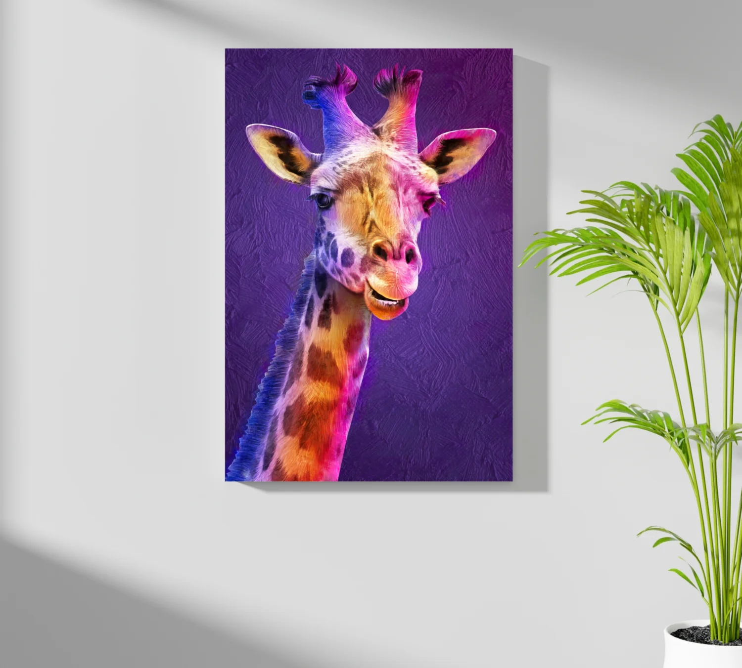 Giraffe Aluminum Print - Image 7