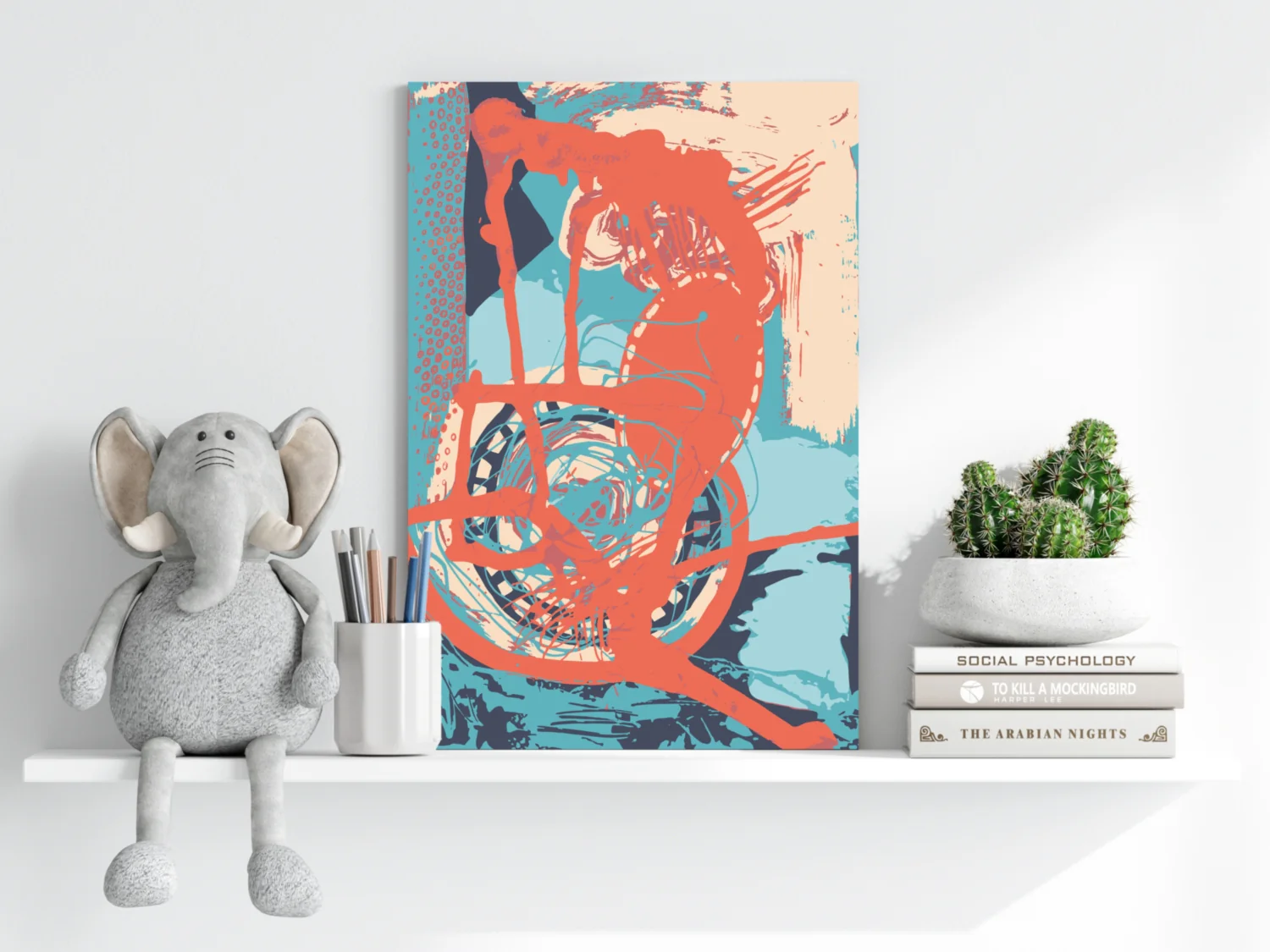 Modern Art Aluminum Print - Image 6