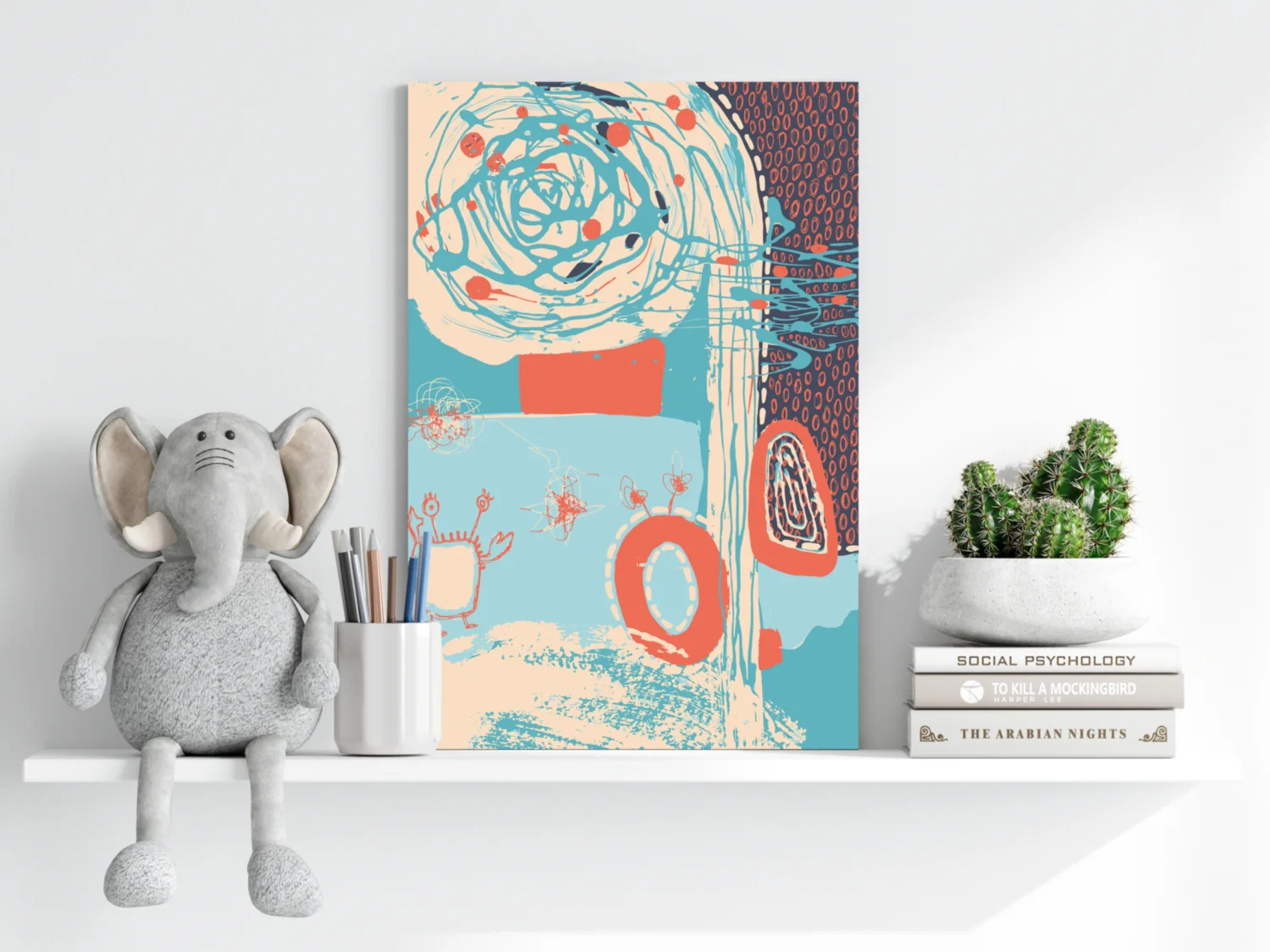 Modern Art Aluminum Print - Image 6