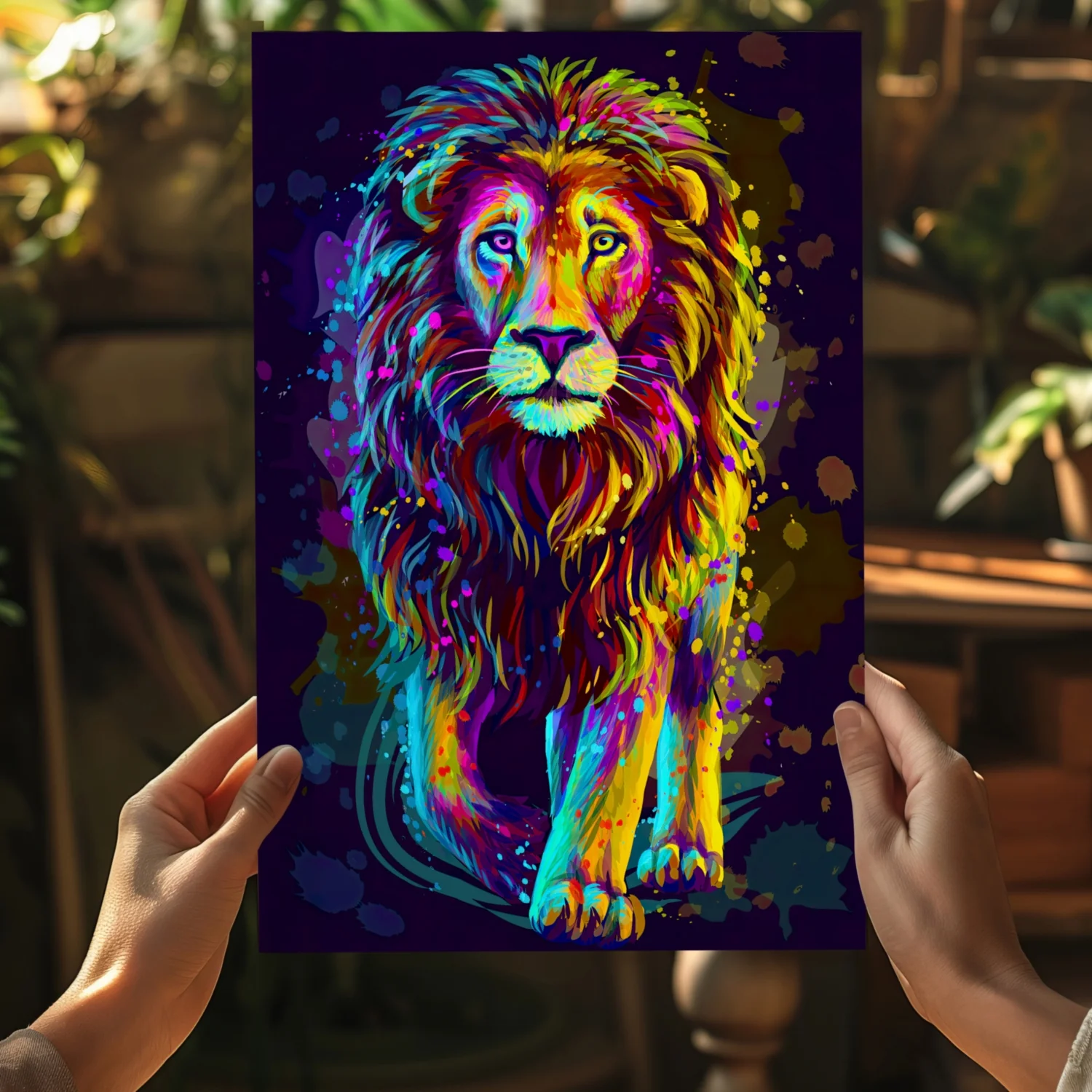 Lion Aluminum Print - Image 5