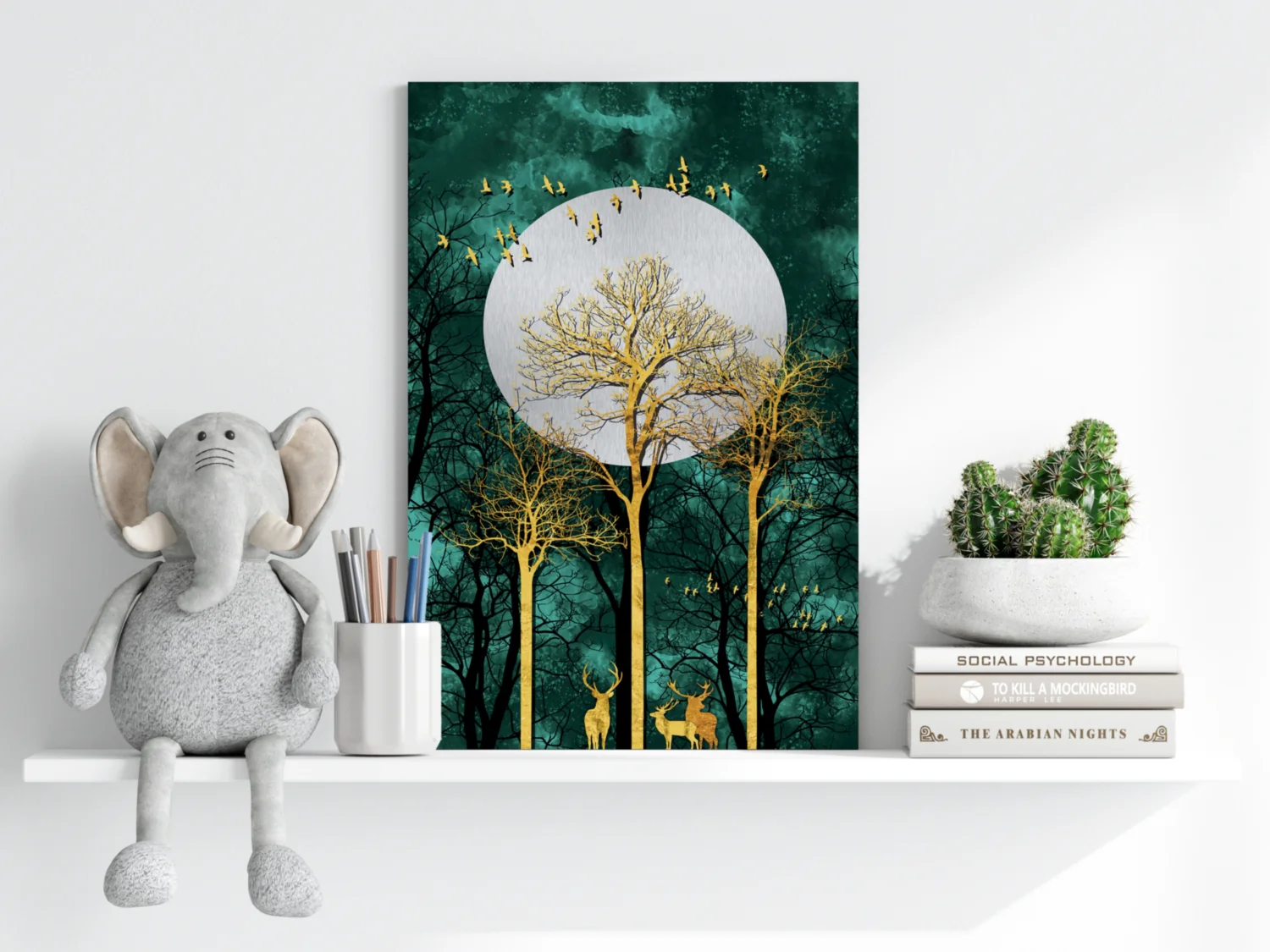 Golden Deers Aluminum Print - Image 6