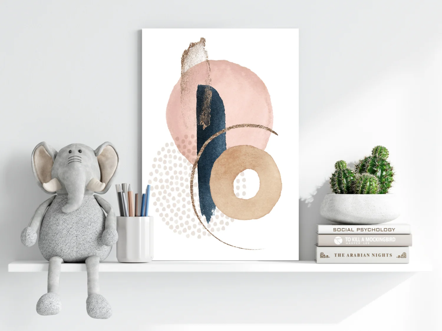 Line Art Modern Shape V2 Aluminum Print - Image 6
