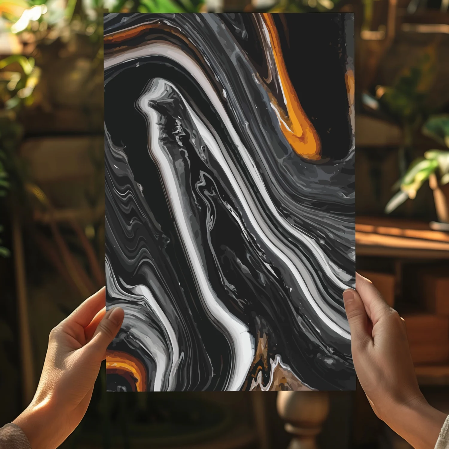 Abstract Marble Pattern V2 Aluminum Print - Image 5