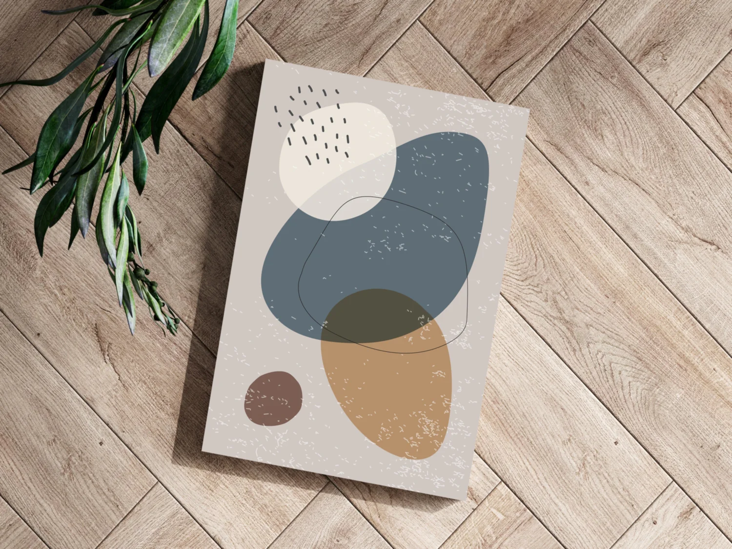 Line Art Modern Shape V4 Aluminum Print - Image 3