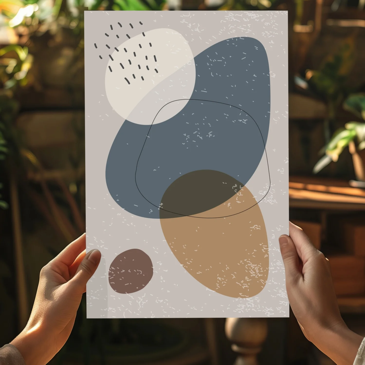 Line Art Modern Shape V4 Aluminum Print - Image 5