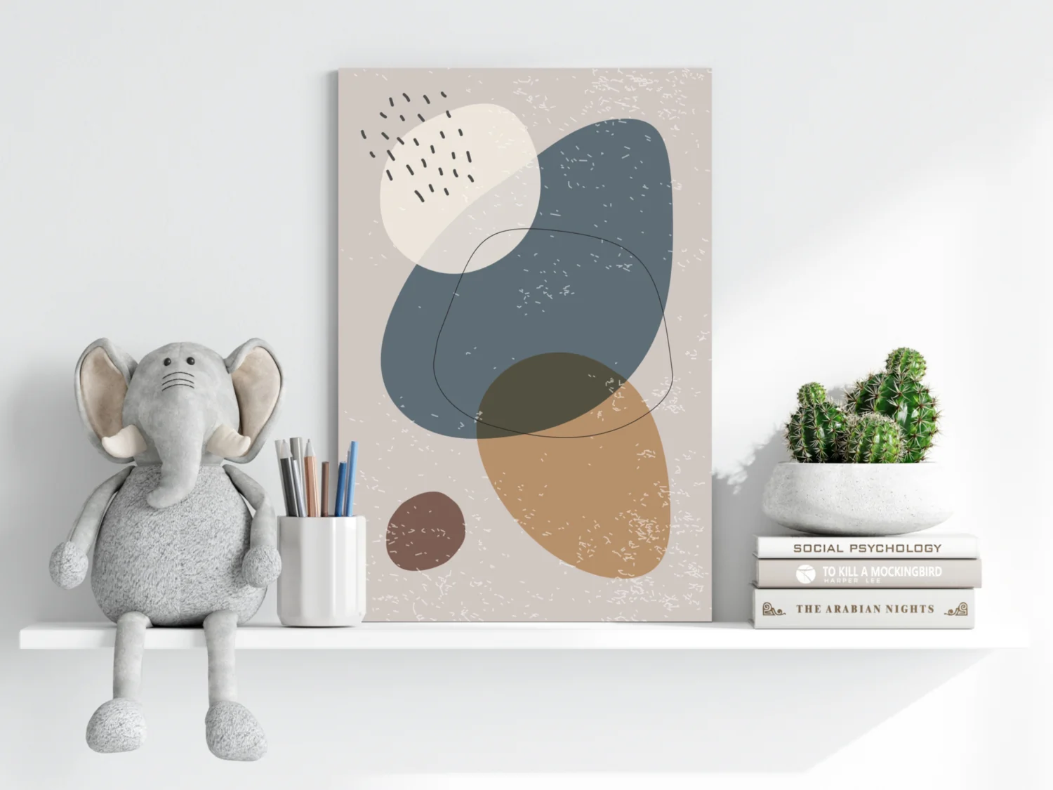 Line Art Modern Shape V4 Aluminum Print - Image 6
