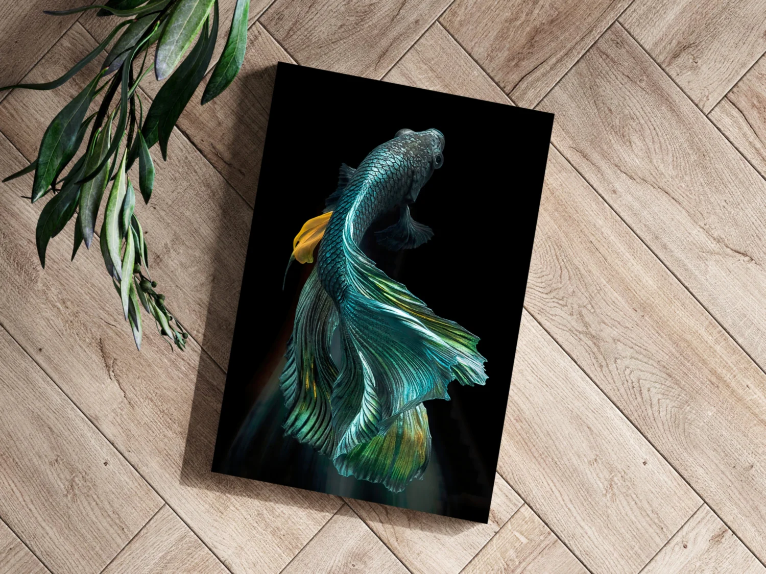 Koi Fish Aluminum Print - Image 3