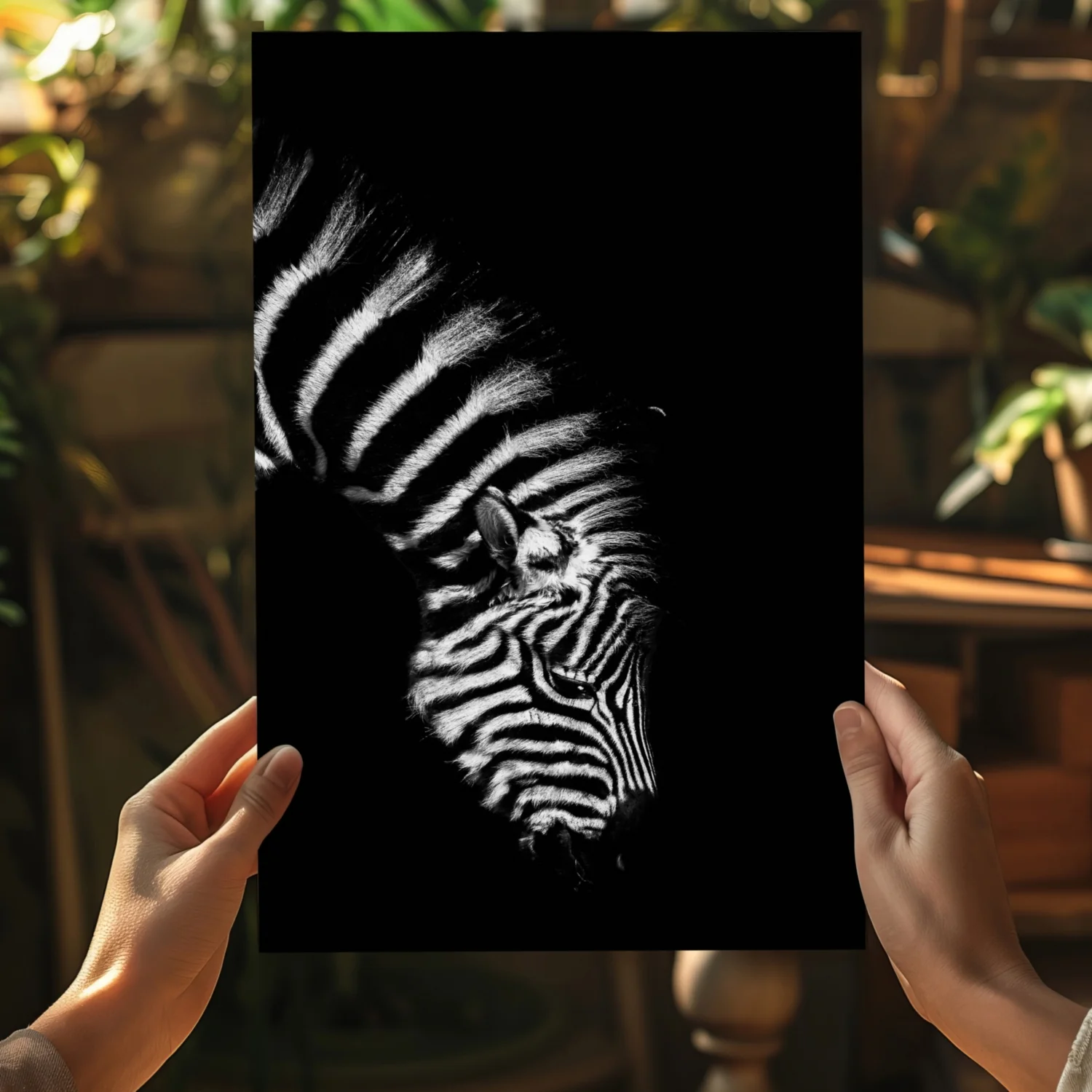 Zebra Aluminum Print - Image 5