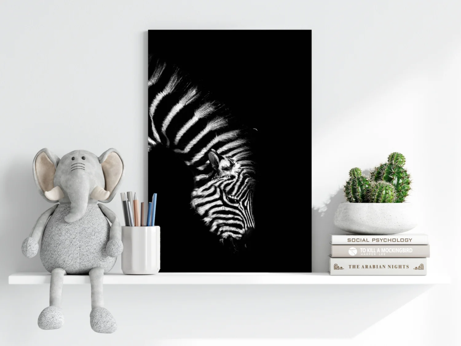 Zebra Aluminum Print - Image 6