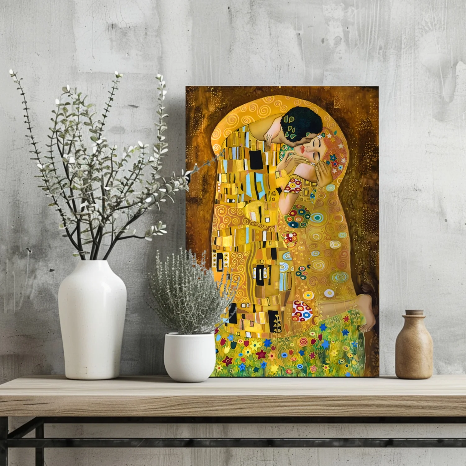 Gustave Klimt Kiss Aluminum Print - Image 2