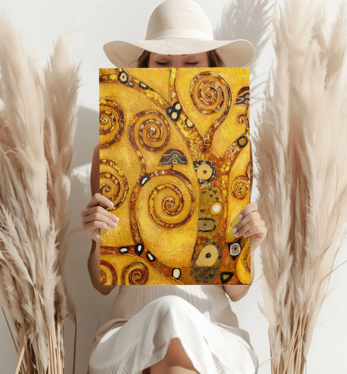 Gustave Klimt Style Aluminum Print - Image 4