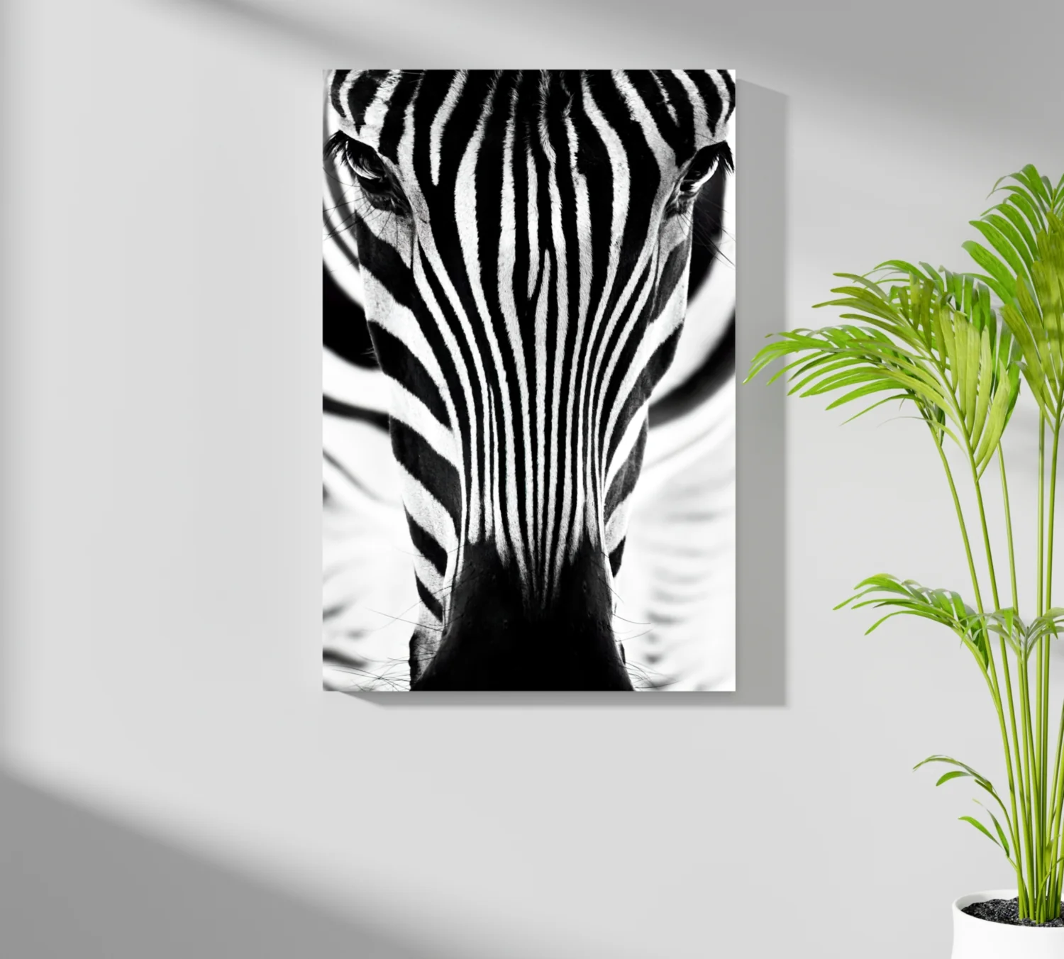 Zebra Portrait Aluminum Print - Image 7