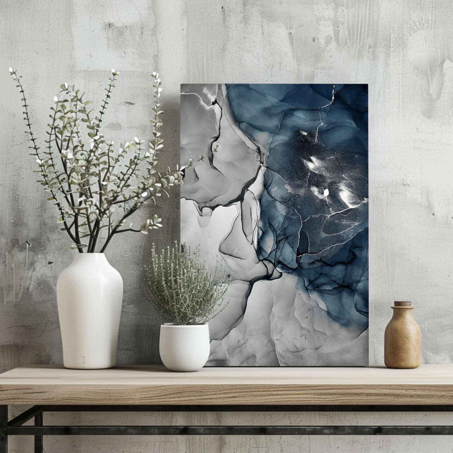 Marble Design V2 Aluminum Print - Image 2