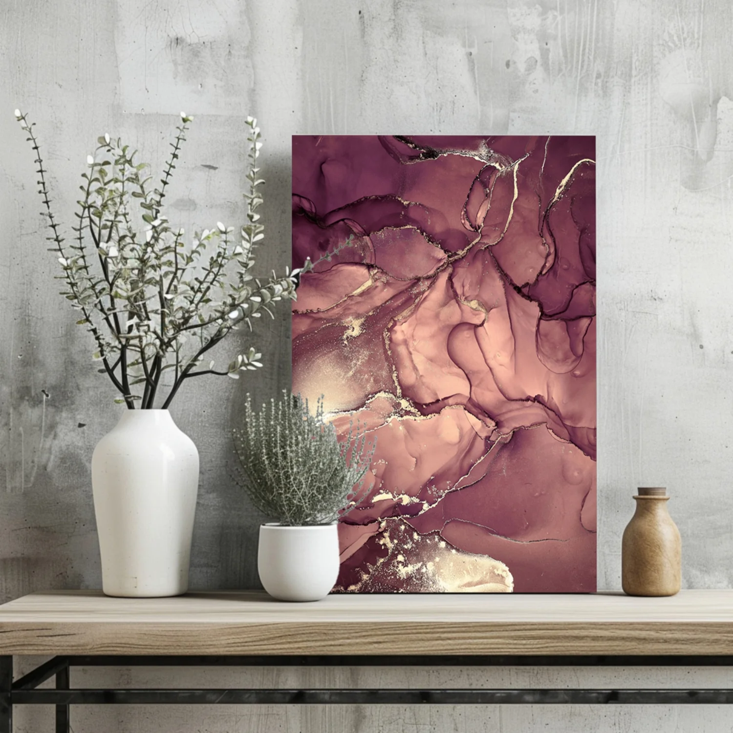 Marble Design V3 Aluminum Print - Image 2