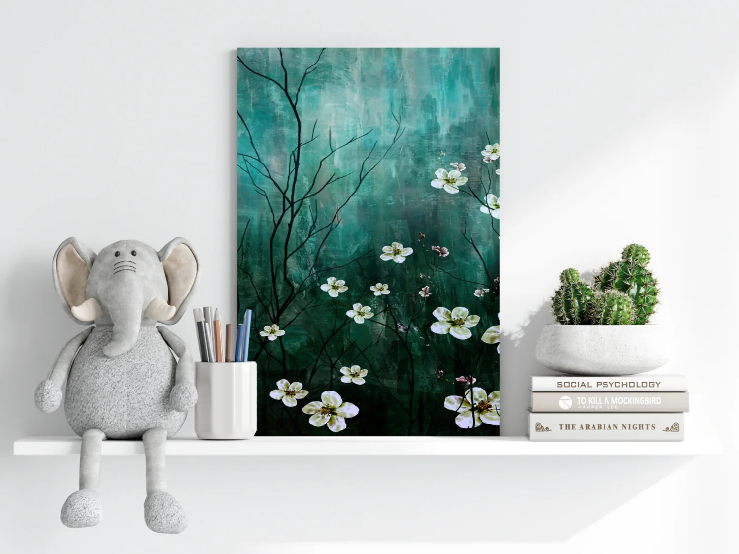 Abstract Flowers V2 Aluminum Print - Image 6
