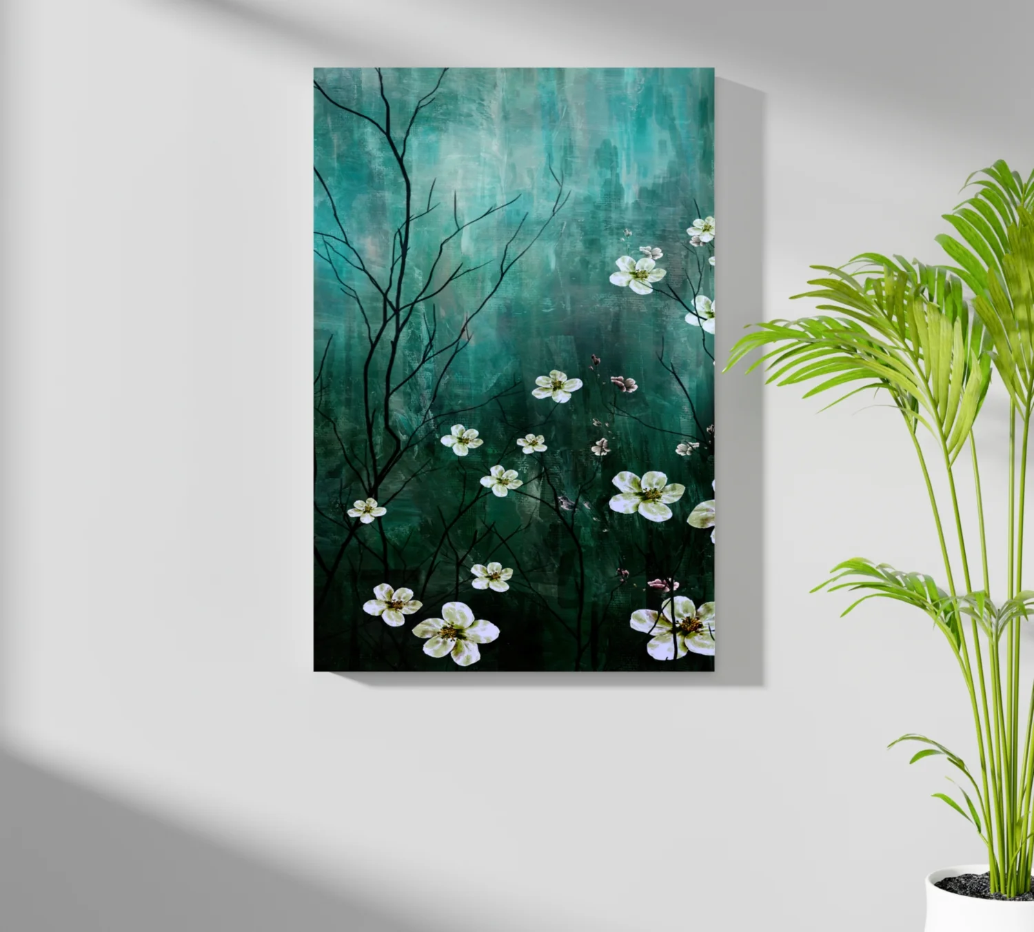 Abstract Flowers V2 Aluminum Print - Image 7