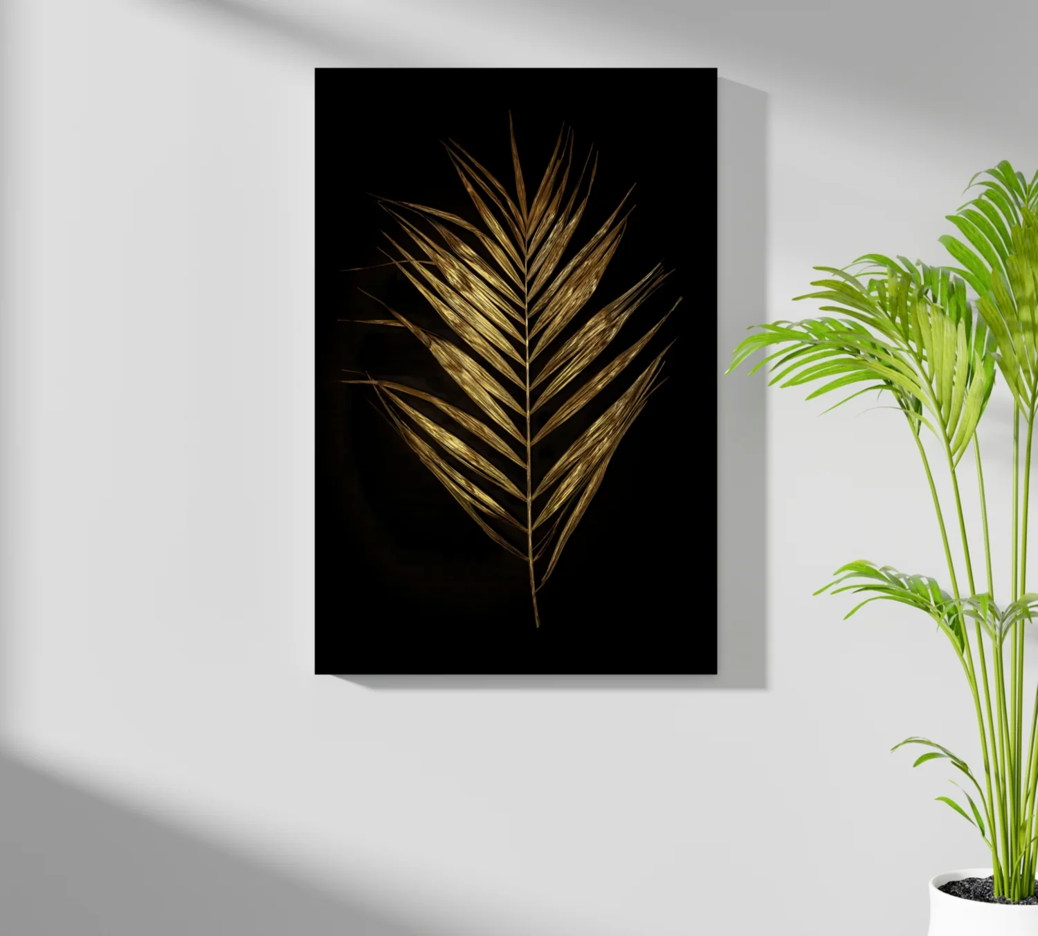 Golden Leaf Aluminum Print - Image 7