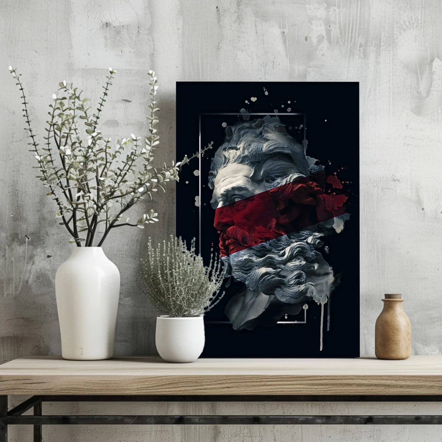 Poseidon Red Aluminum Print - Image 2