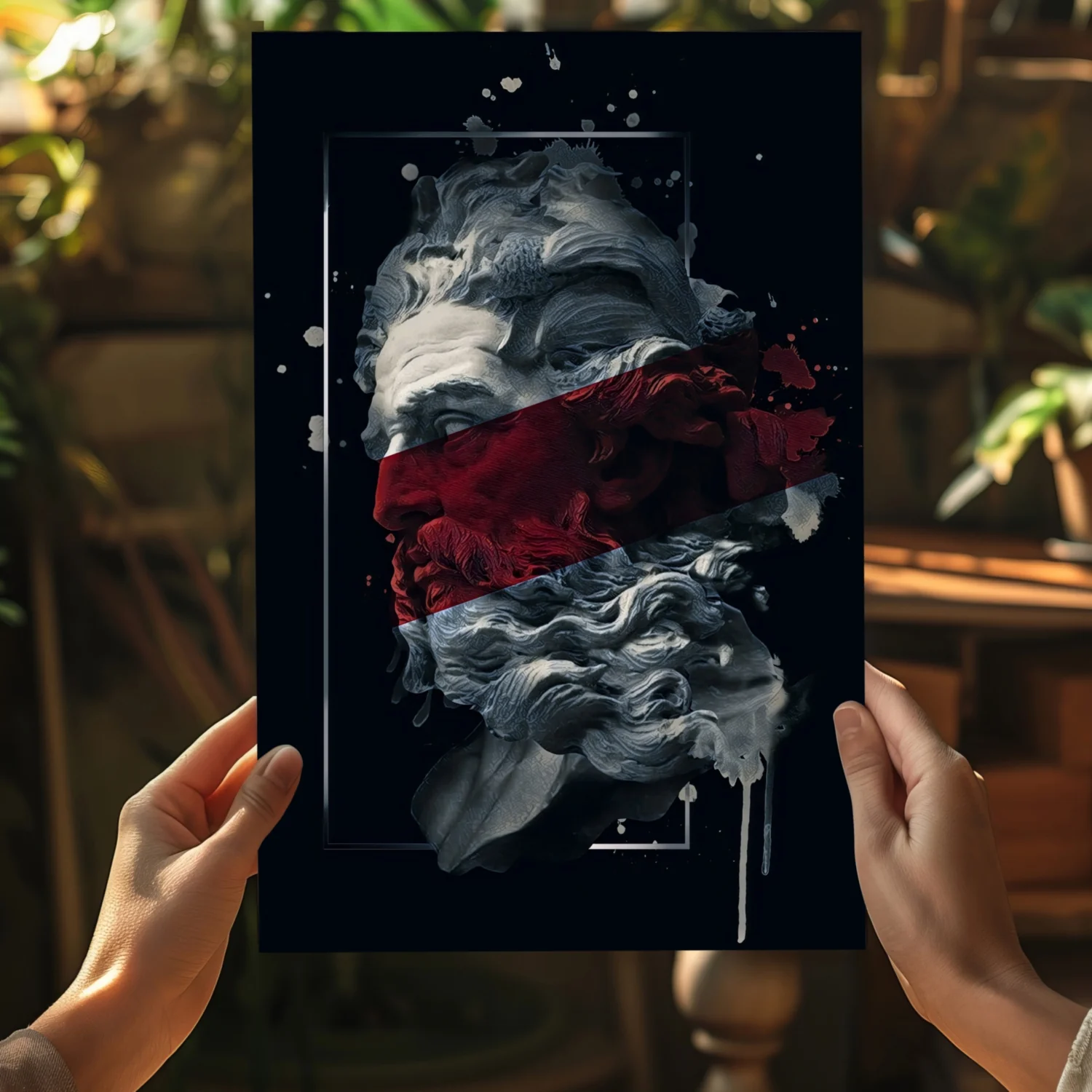 Poseidon Red Aluminum Print - Image 5