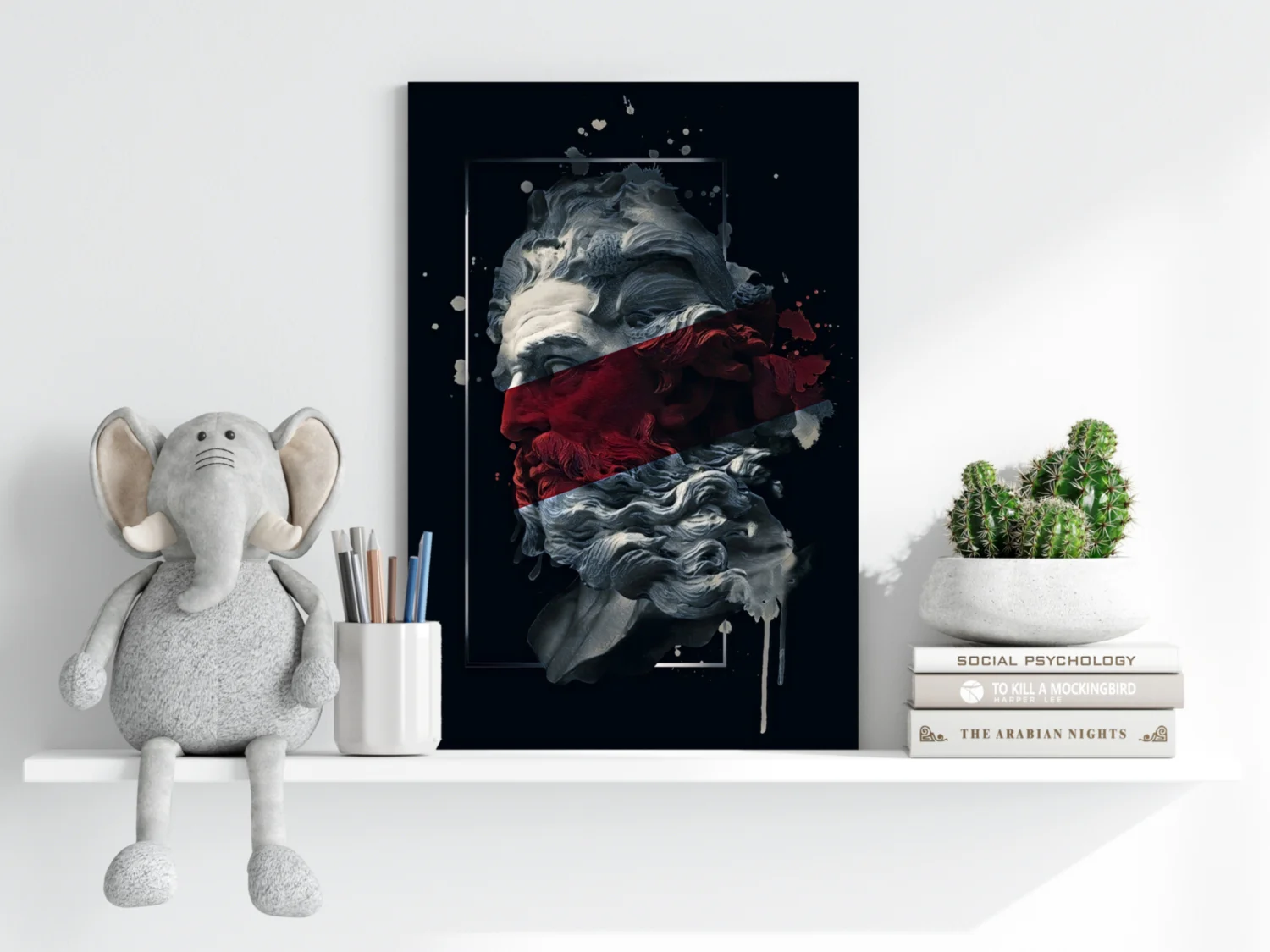 Poseidon Red Aluminum Print - Image 6