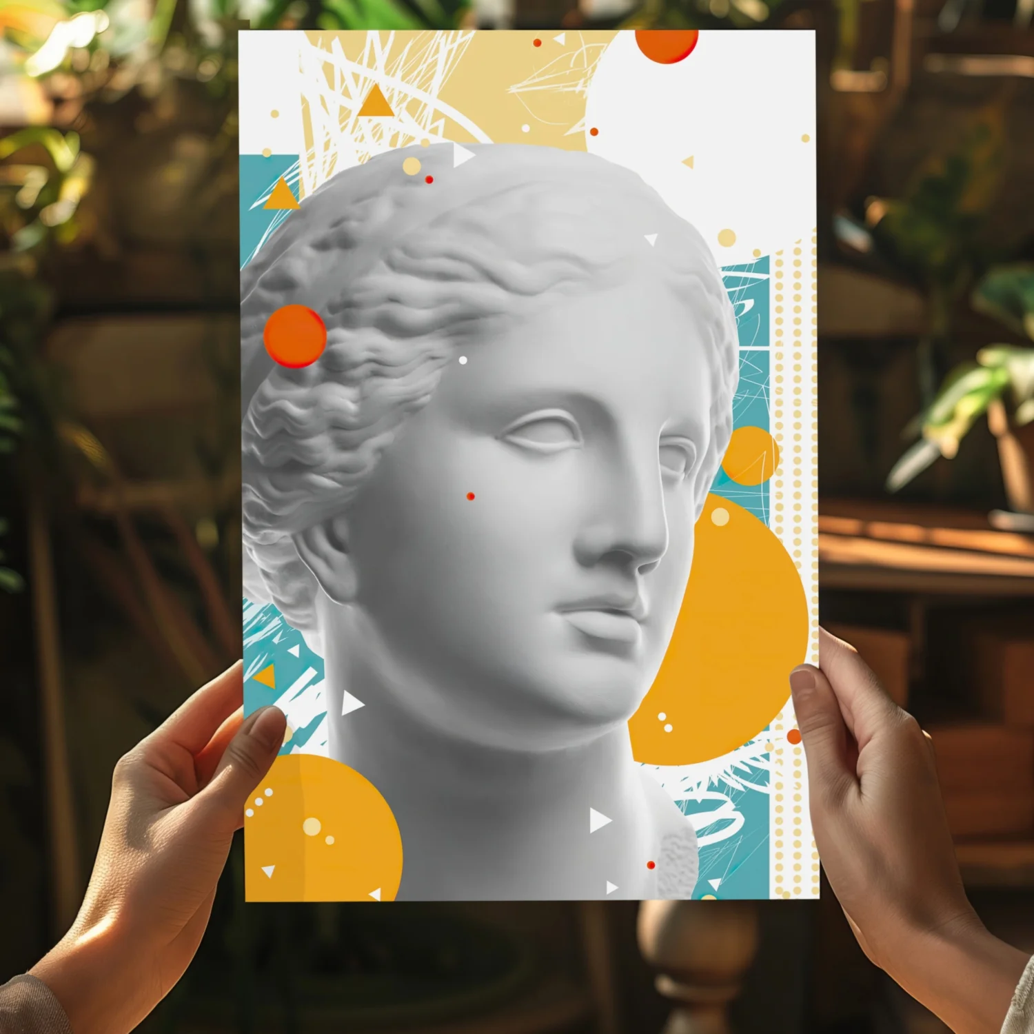 Statue Head Contemporary Aluminum Print - Image 5