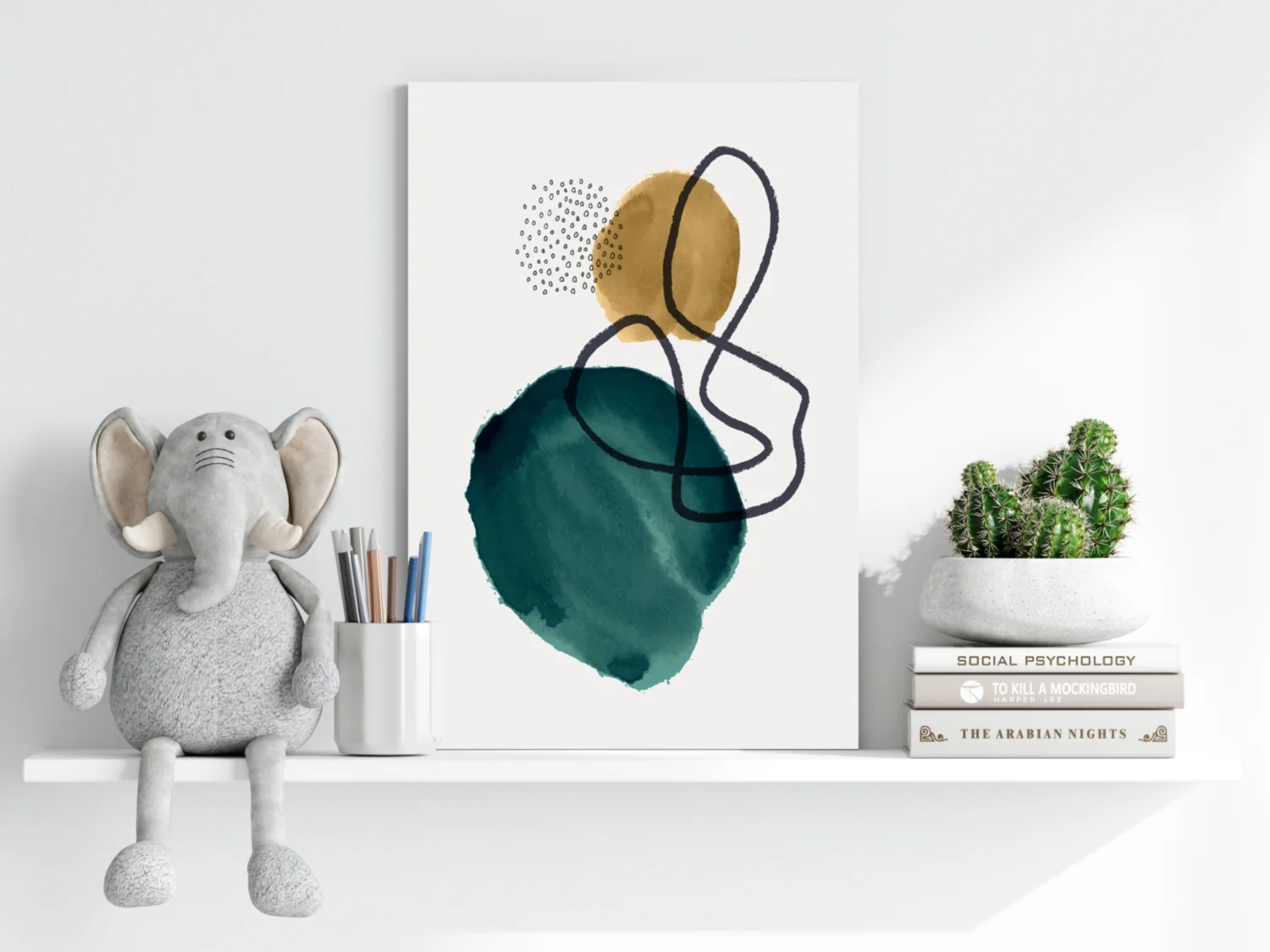 Modern Art Shape V1 Aluminum Print - Image 6