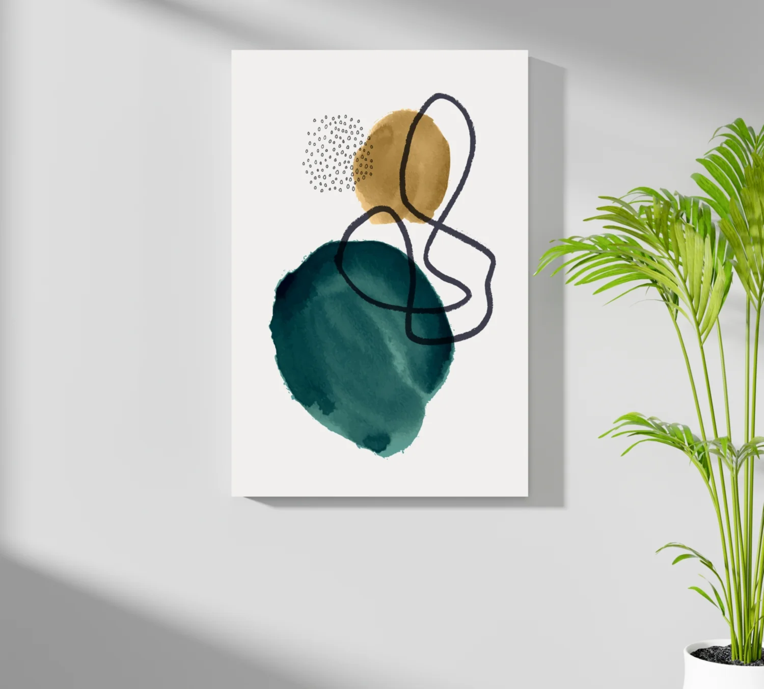 Modern Art Shape V1 Aluminum Print - Image 7