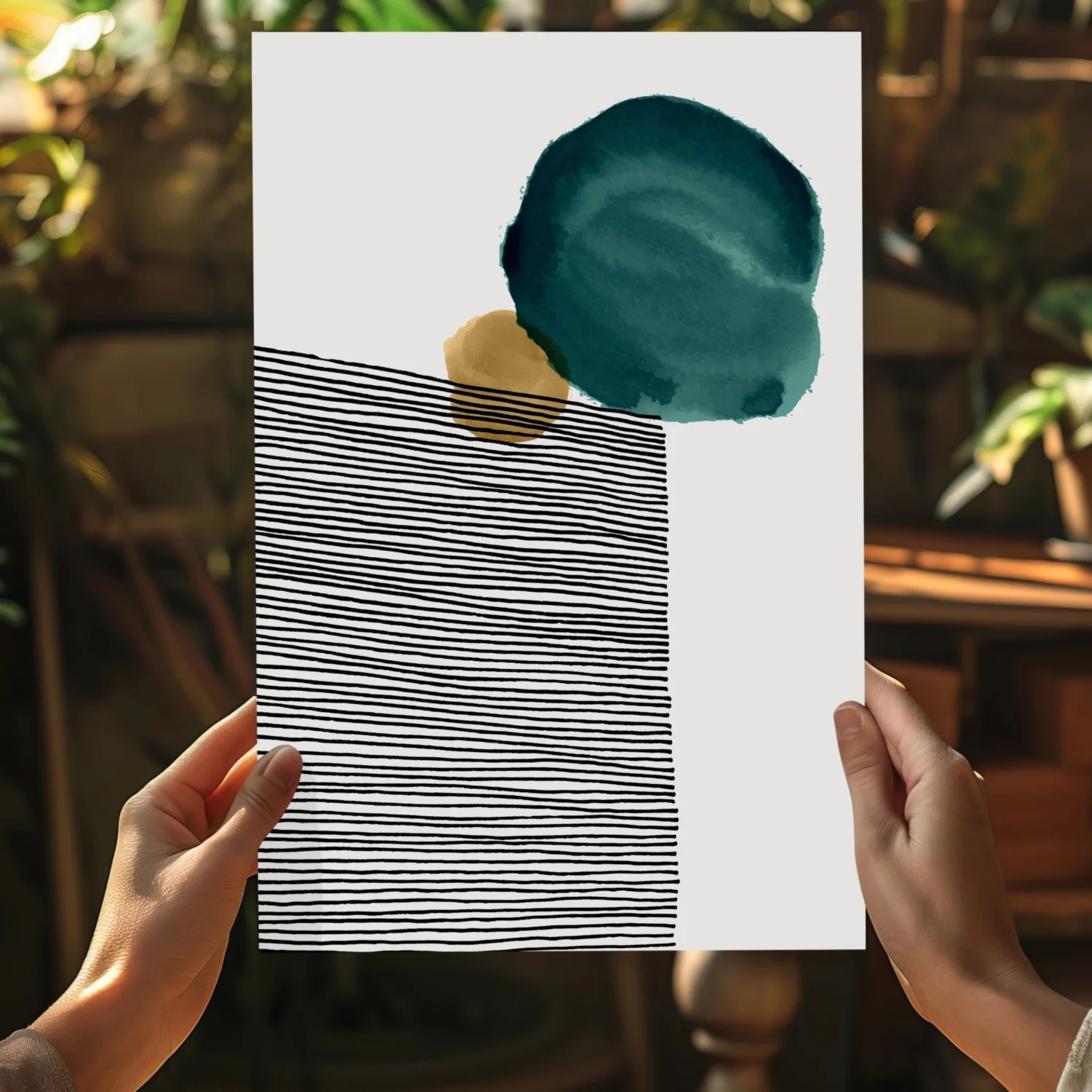 Modern Art Shape V3 Aluminum Print - Image 5