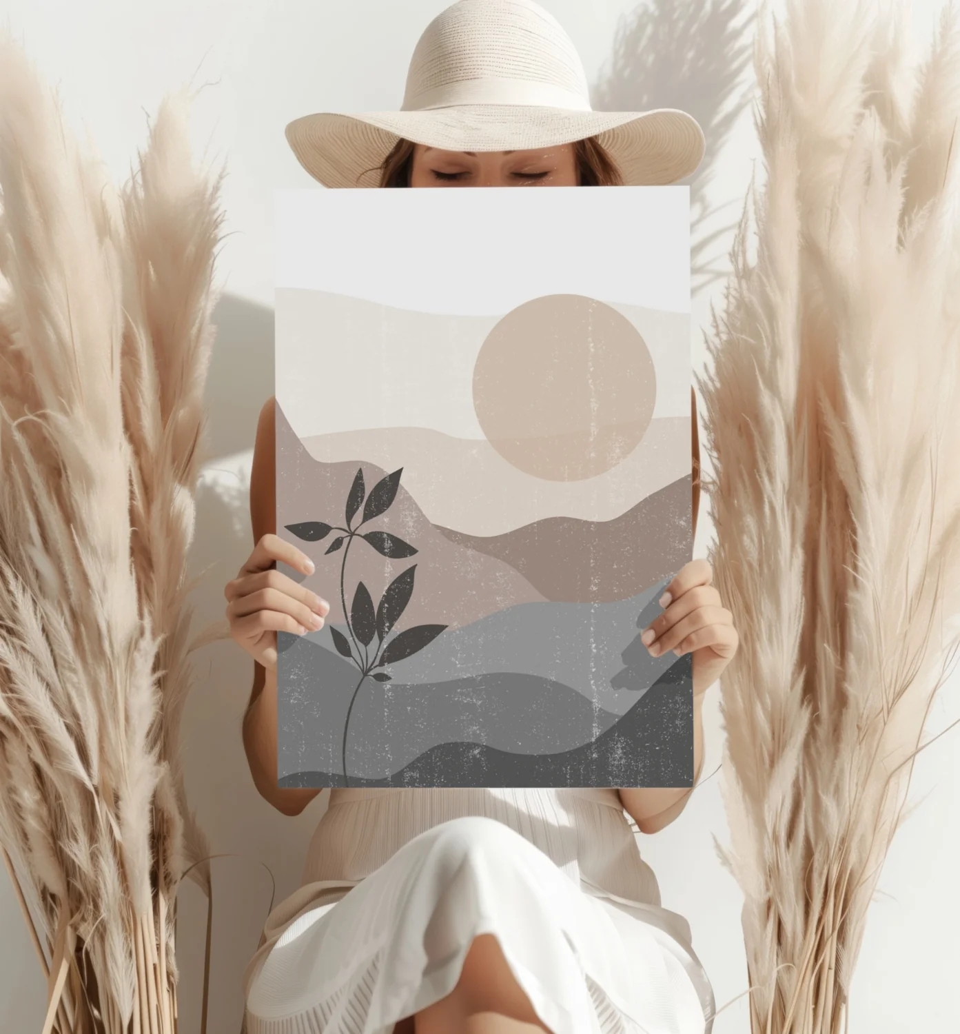 Beige Valley Aluminum Print - Image 4