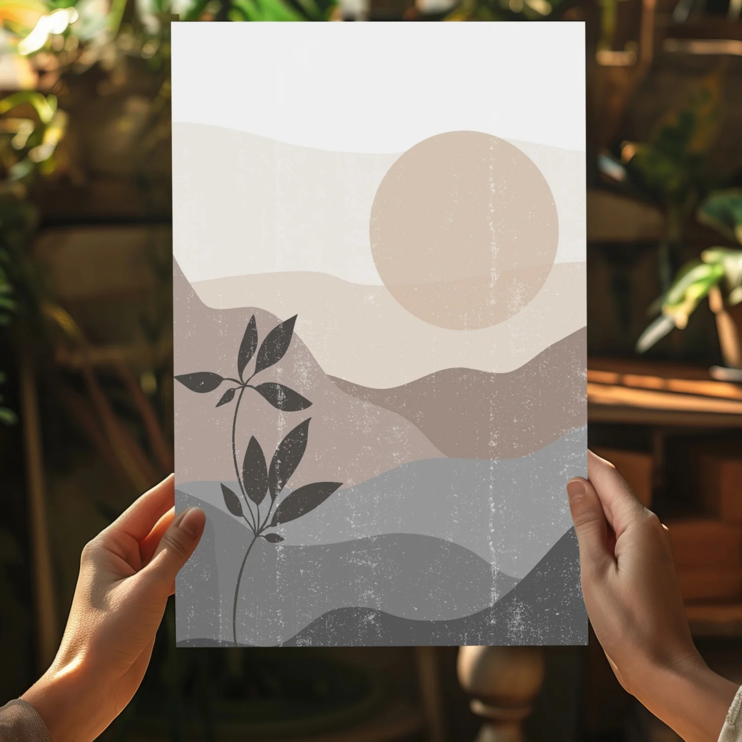 Beige Valley Aluminum Print - Image 5
