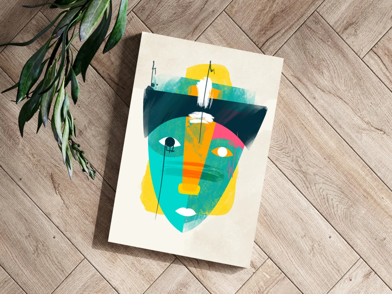 Contemporary Art V2 Aluminum Print - Image 3