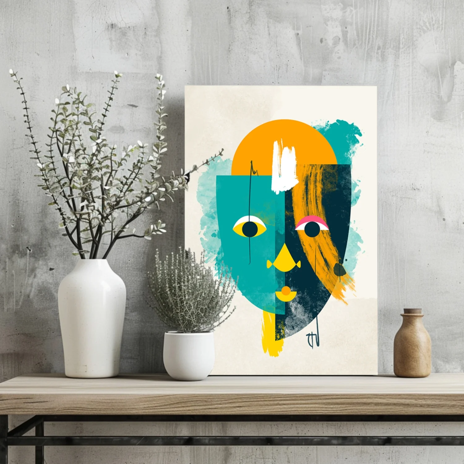 Contemporary Art V3 Aluminum Print - Image 2