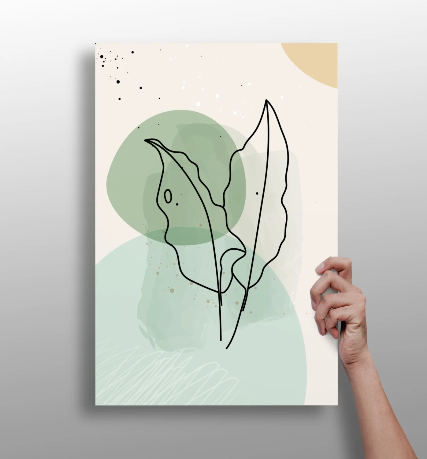 Line Art V1 Aluminum Print