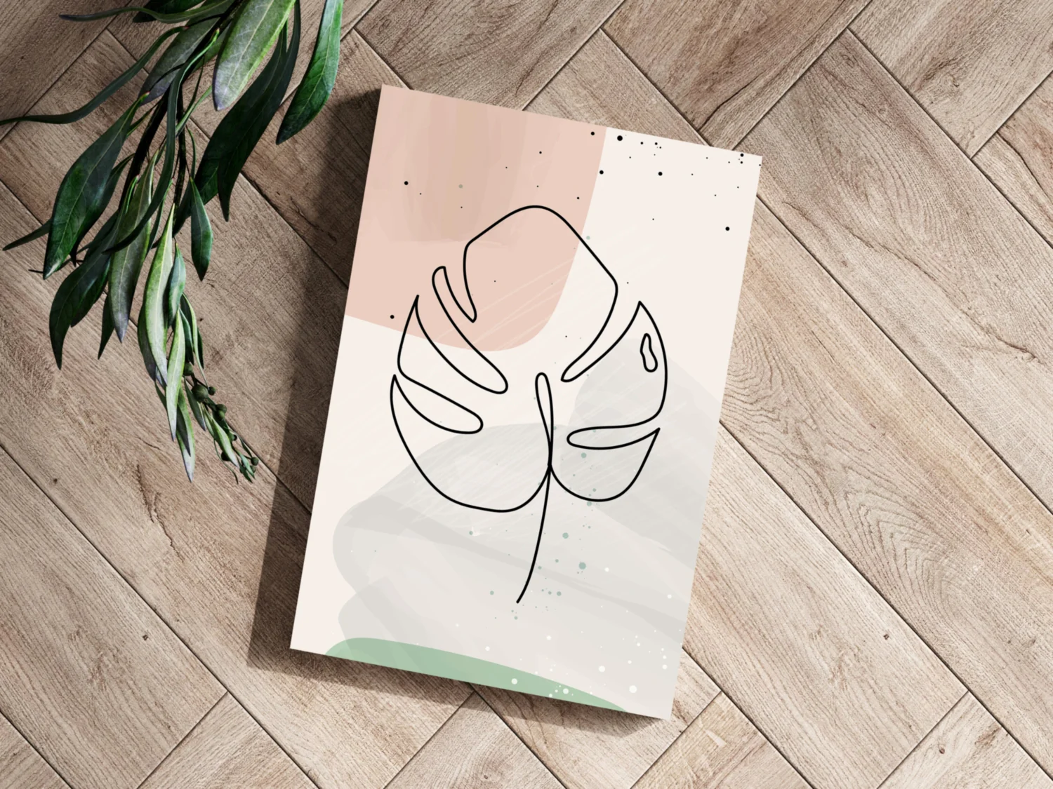 Line Art V2 Aluminum Print - Image 3