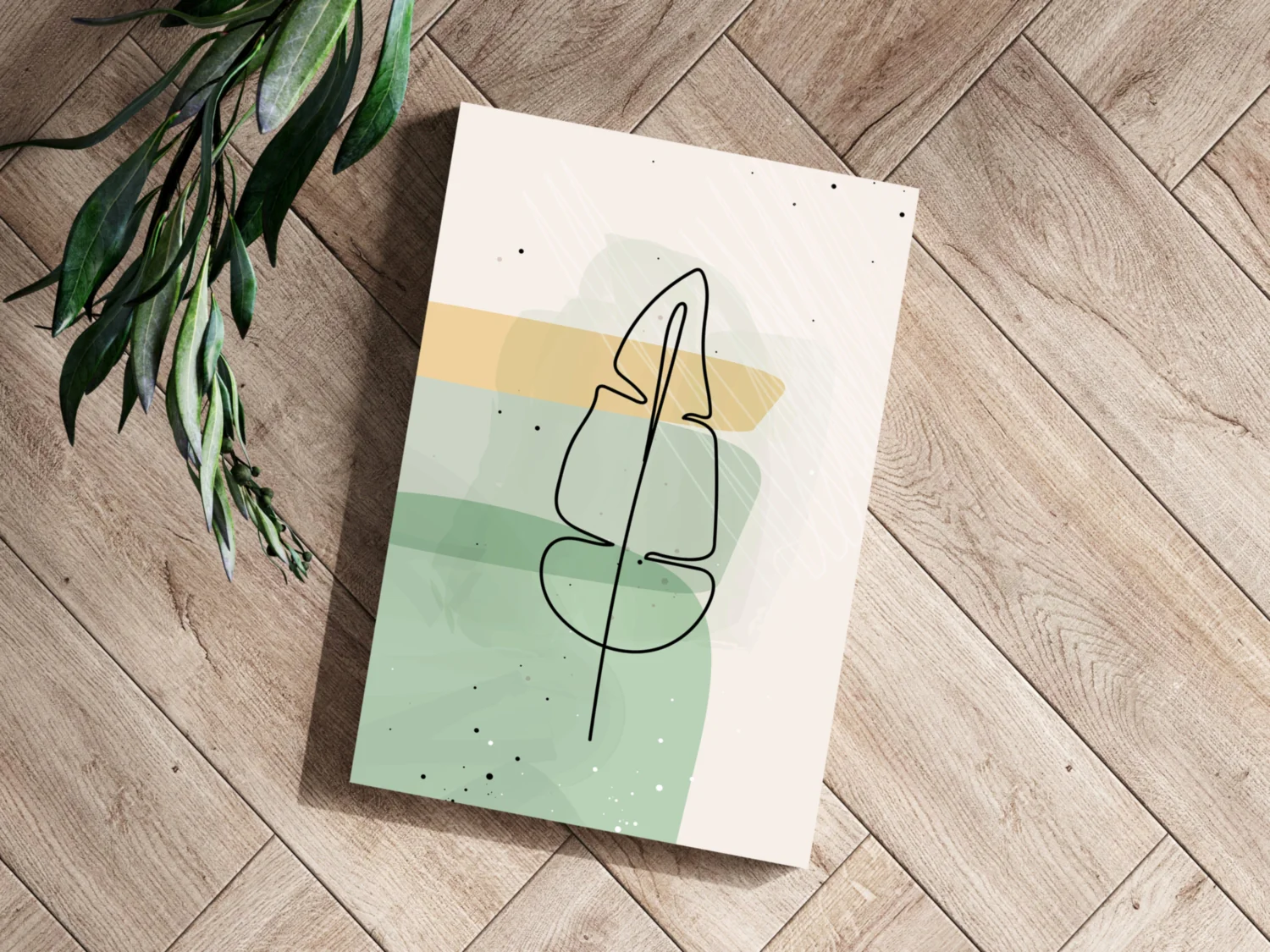 Line Art V3 Aluminum Print - Image 3