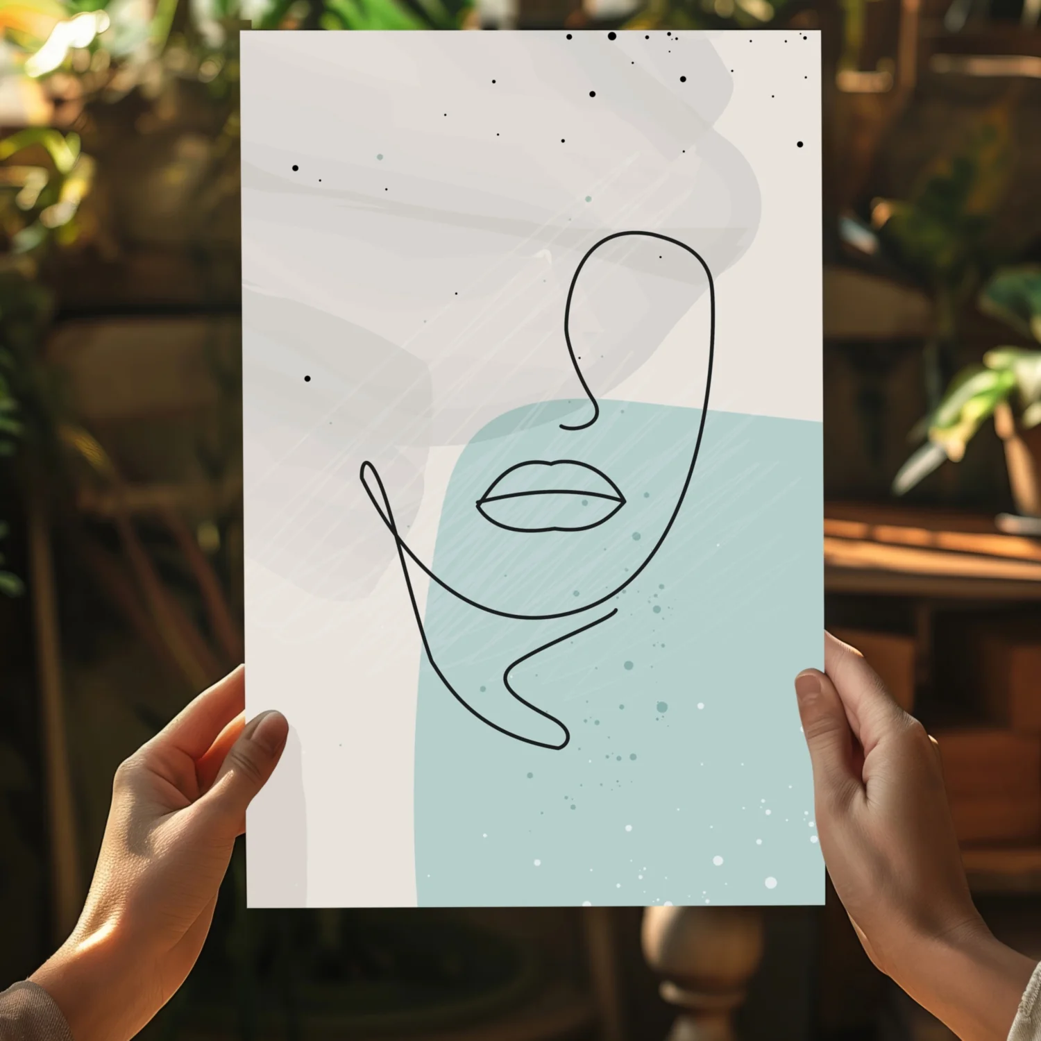 Line Art V5 Aluminum Print - Image 5