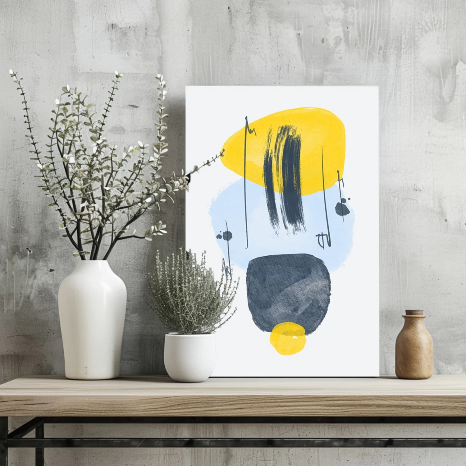 Line Art V11 Aluminum Print - Image 2